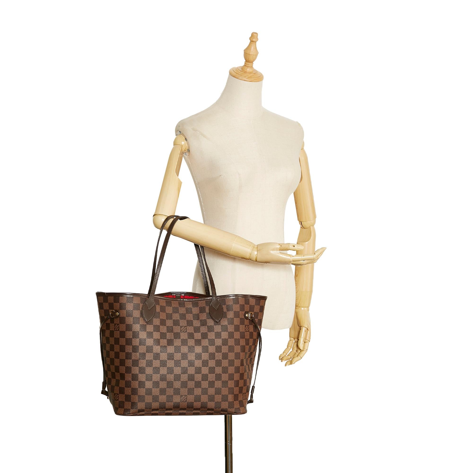 Louis Vuitton Damier Ebene Neverfull MM (SHG-8rSnWv)