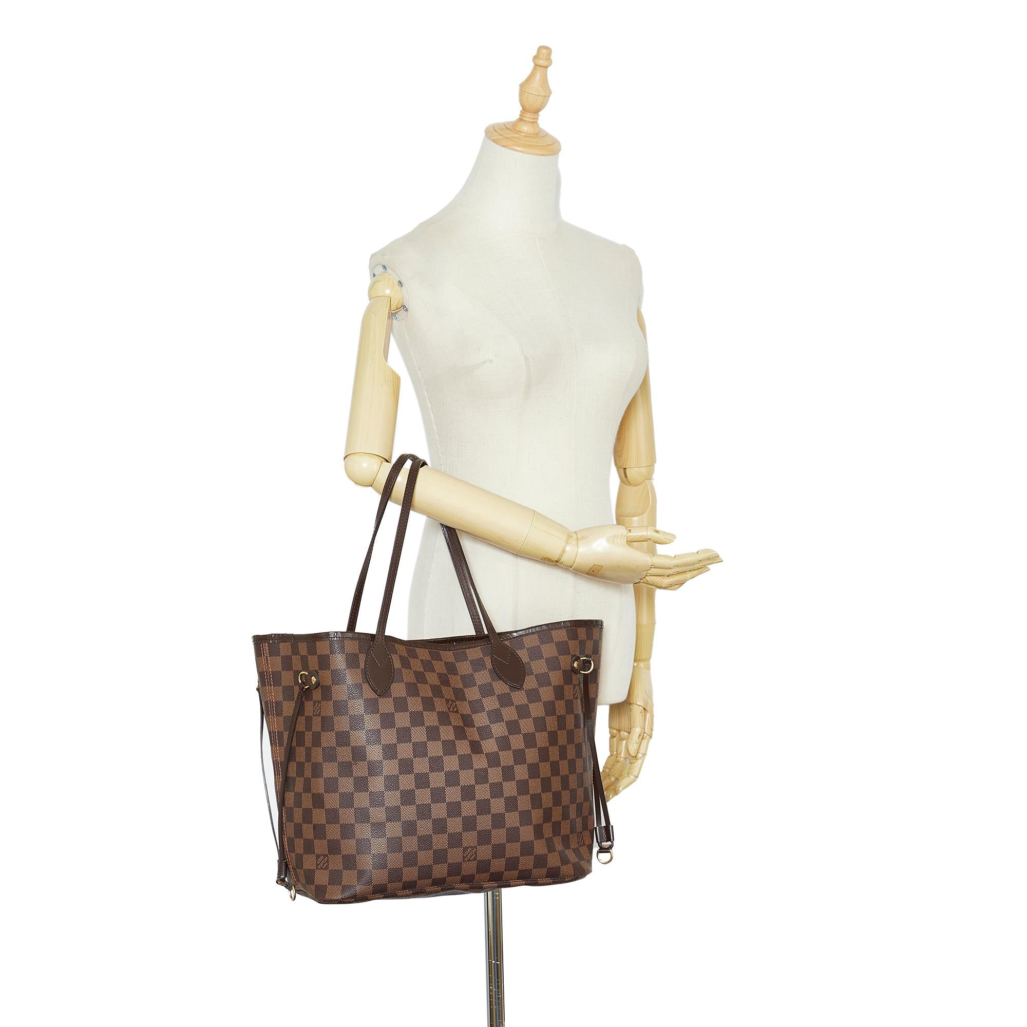 Louis Vuitton Damier Ebene Neverfull MM (SHG-O1toAD)