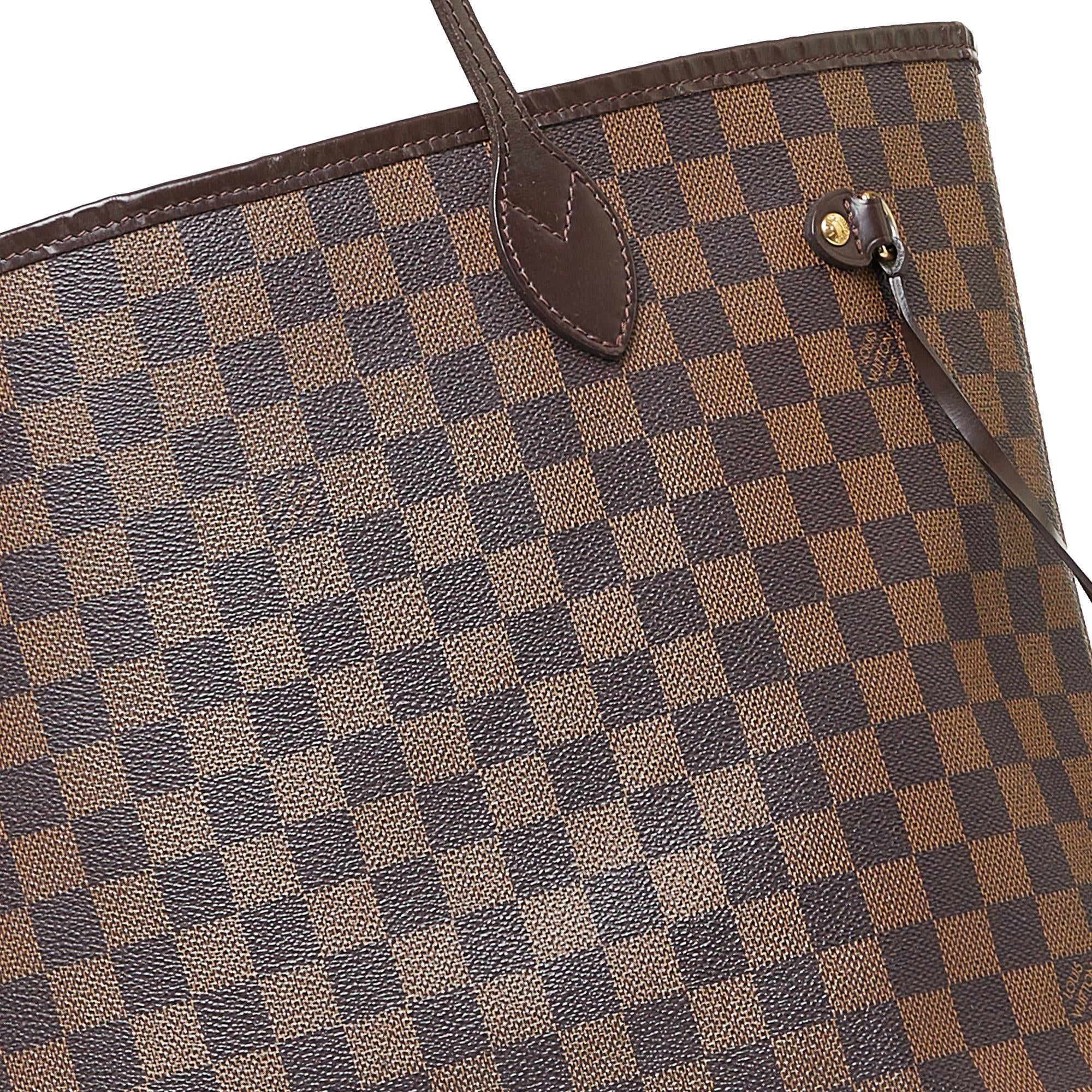 Louis Vuitton Damier Ebene Neverfull MM (SHG-wzMcJo)
