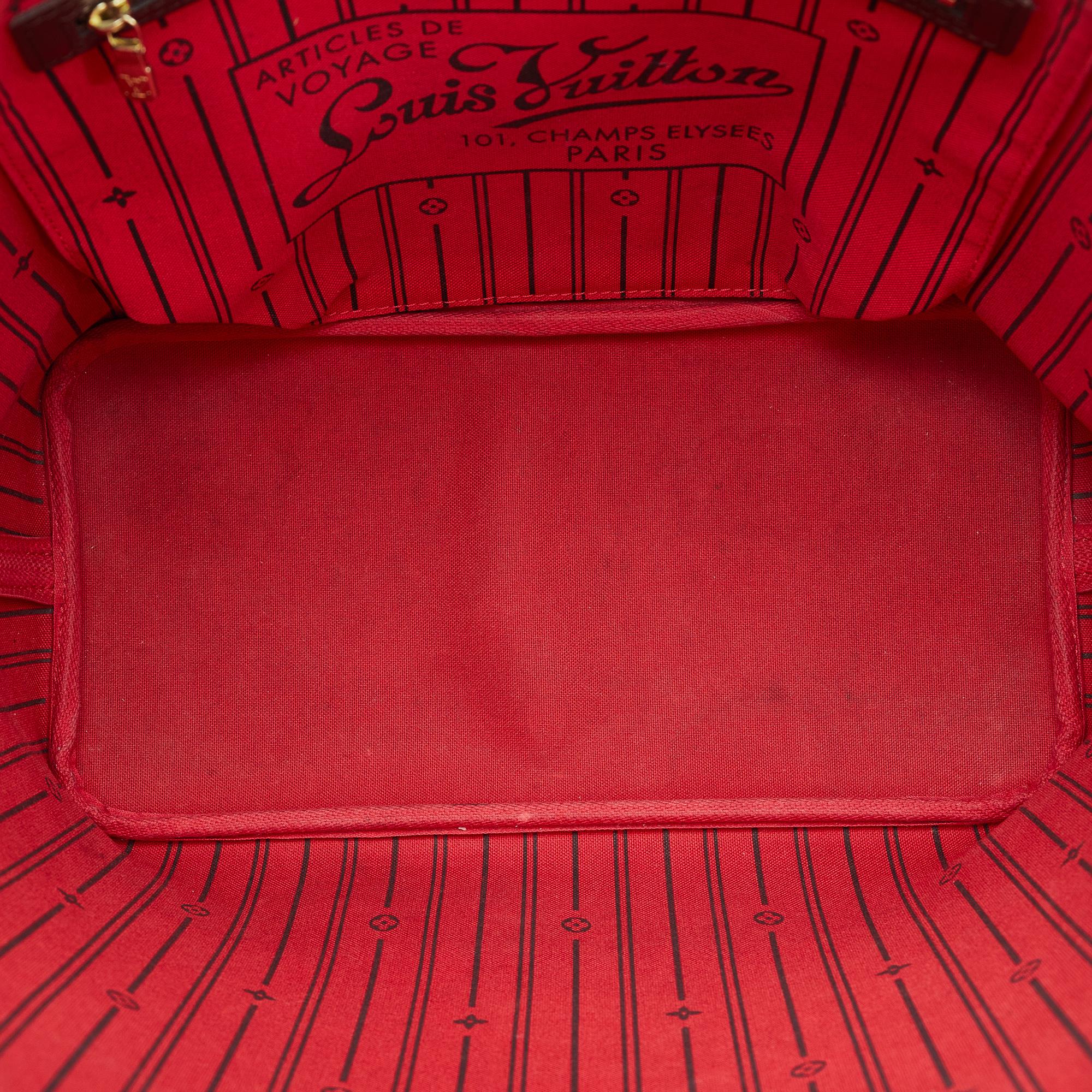 Louis Vuitton Damier Ebene Neverfull MM (SHG-wzMcJo)