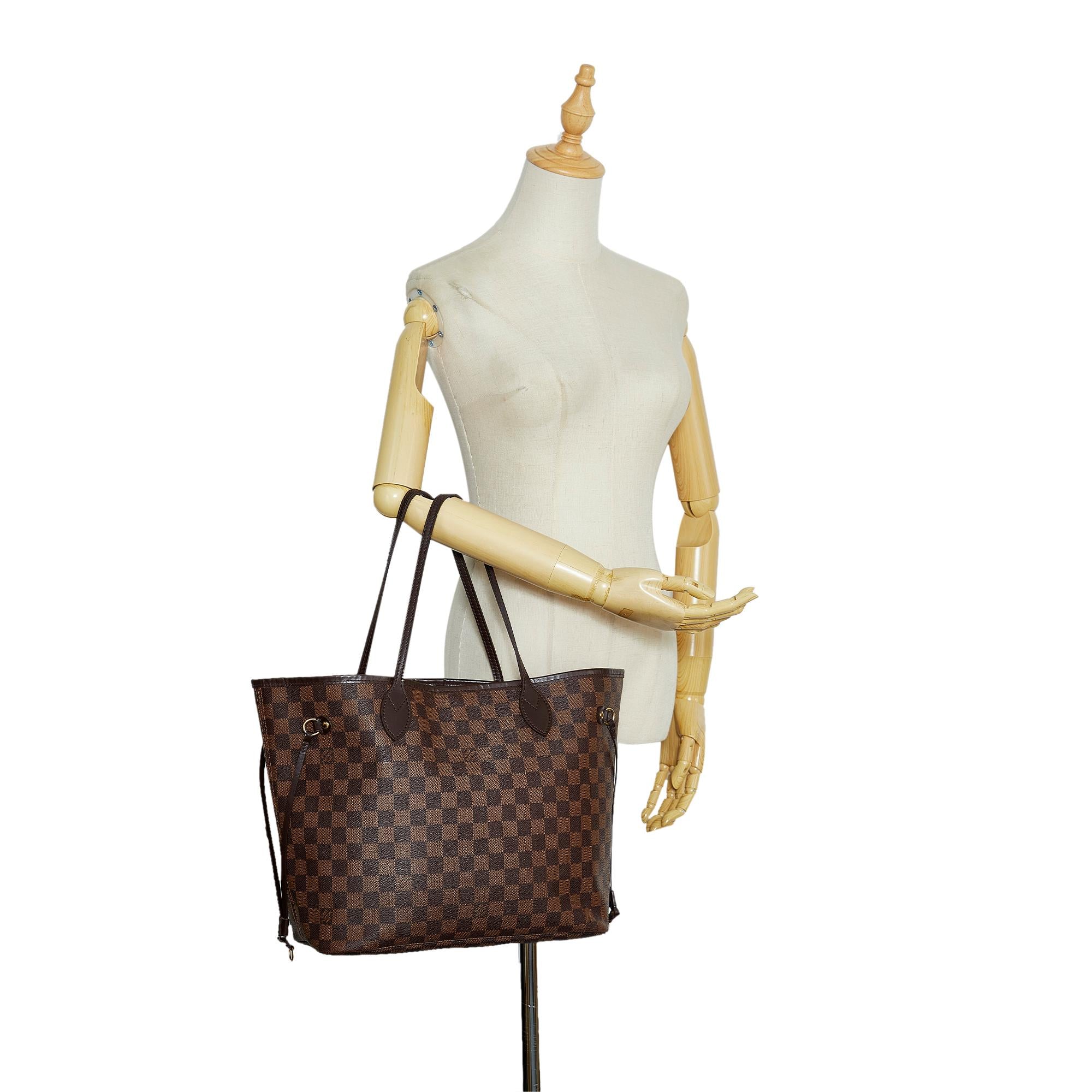 Louis Vuitton Damier Ebene Neverfull MM (SHG-U05uCe)