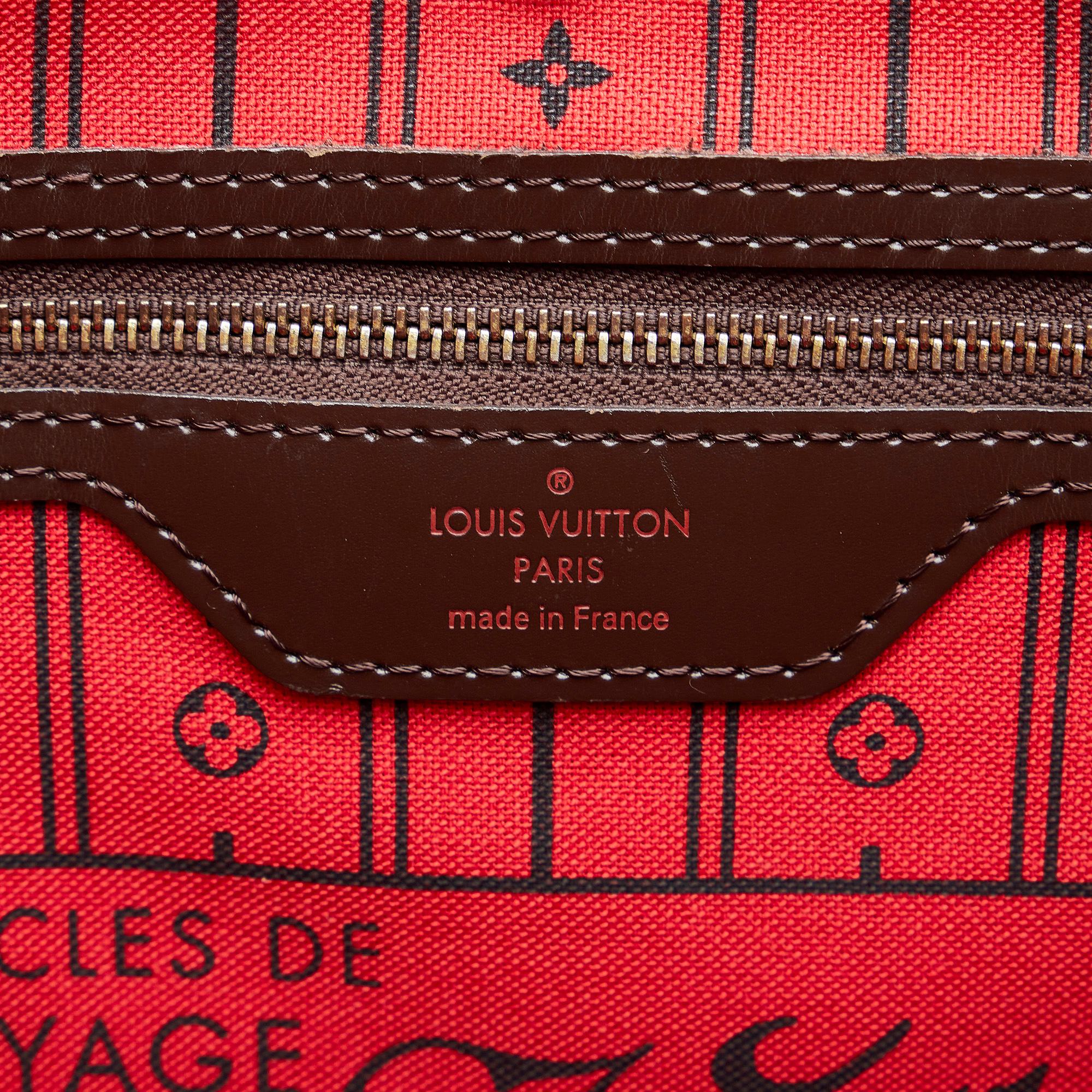 Louis Vuitton Damier Ebene Neverfull MM (SHG-gGAqCN)