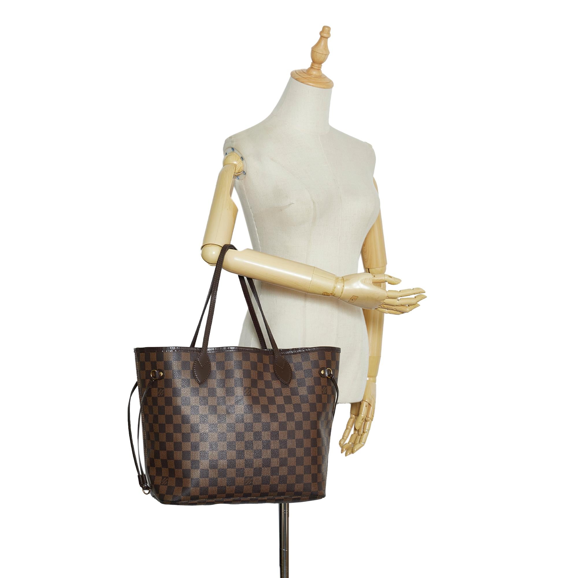 Louis Vuitton Damier Ebene Neverfull MM (SHG-gGAqCN)