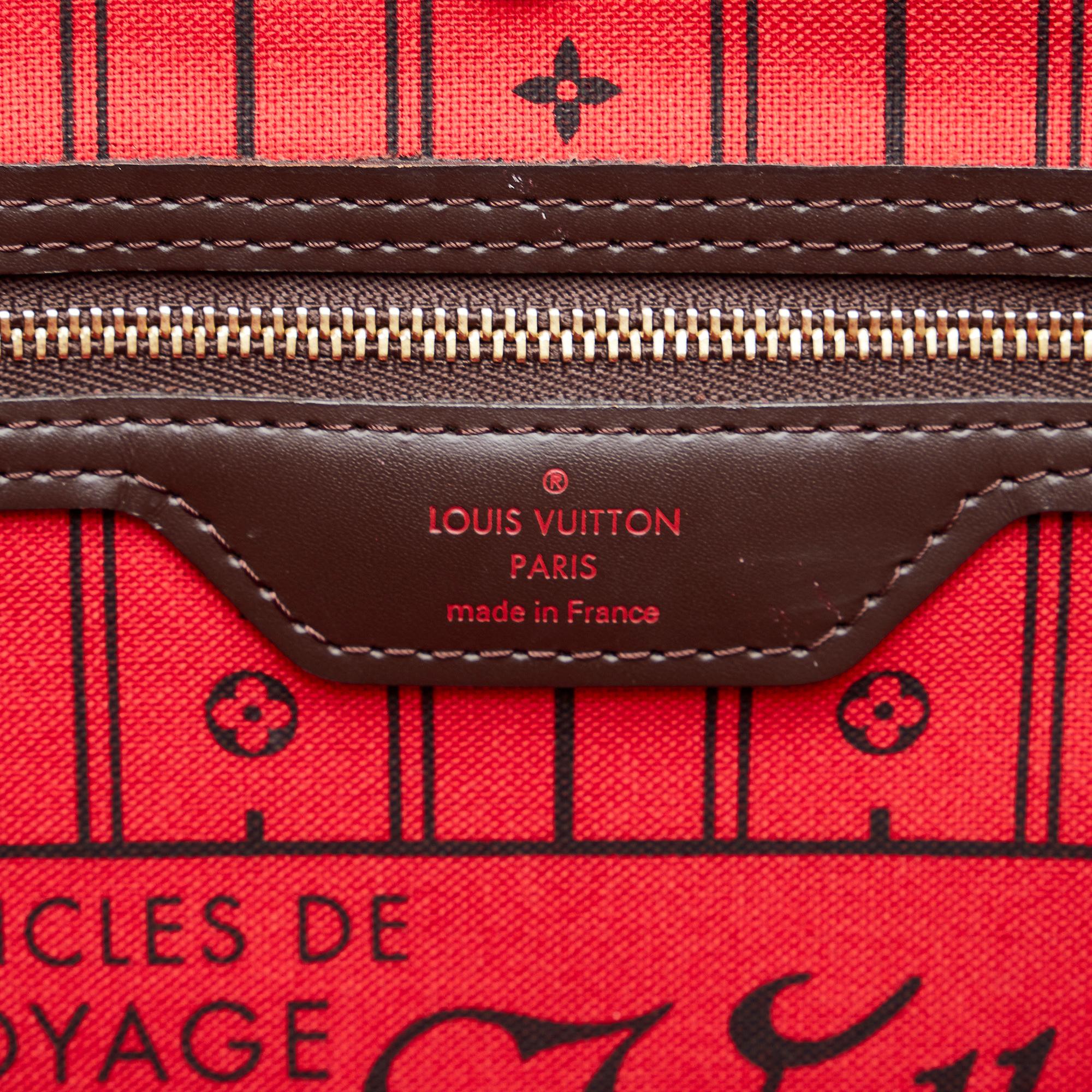 Louis Vuitton Damier Ebene Neverfull MM (SHG-3Bb7SZ)