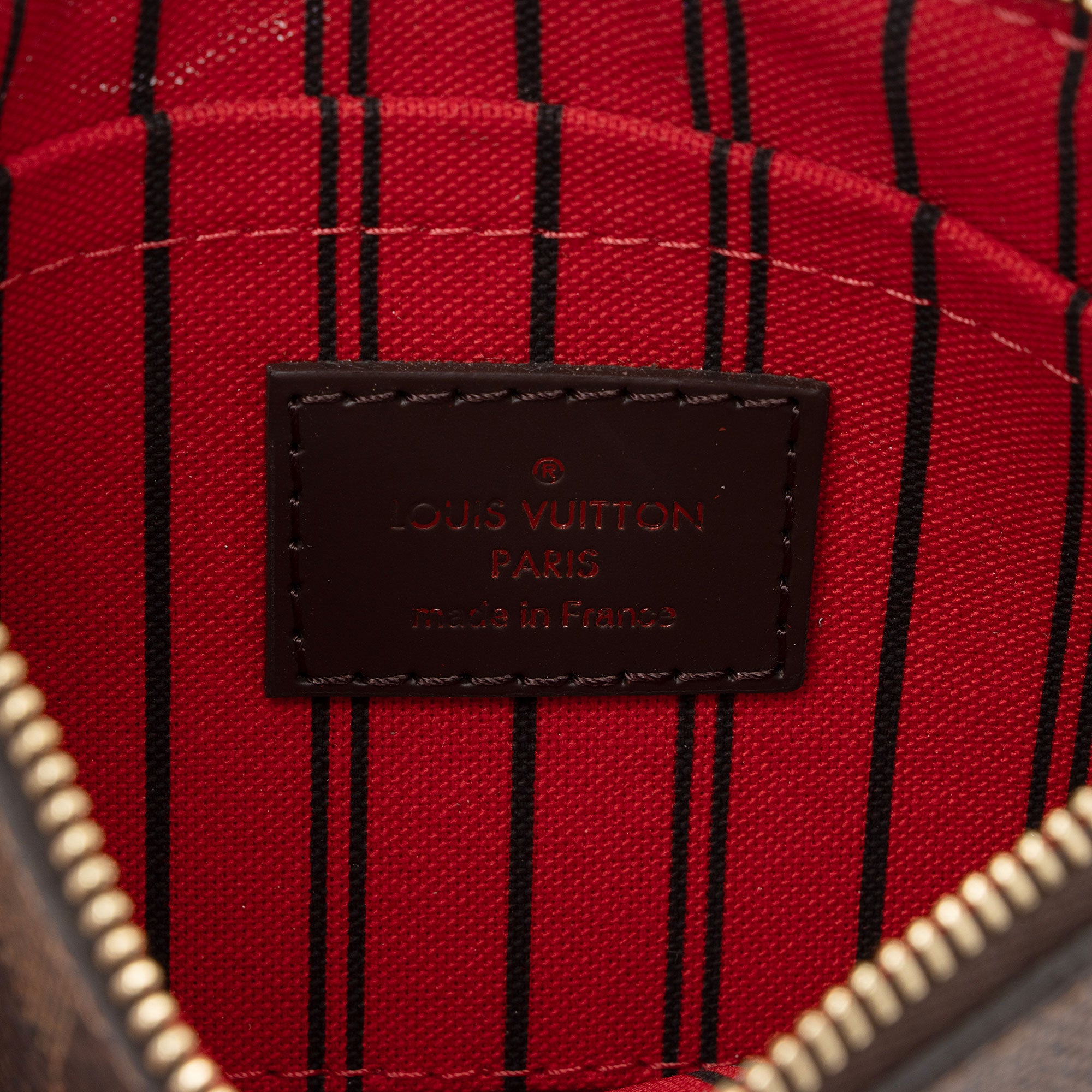 Louis Vuitton Damier Ebene Neverfull PM Pochette (SHF-qYwBLi)