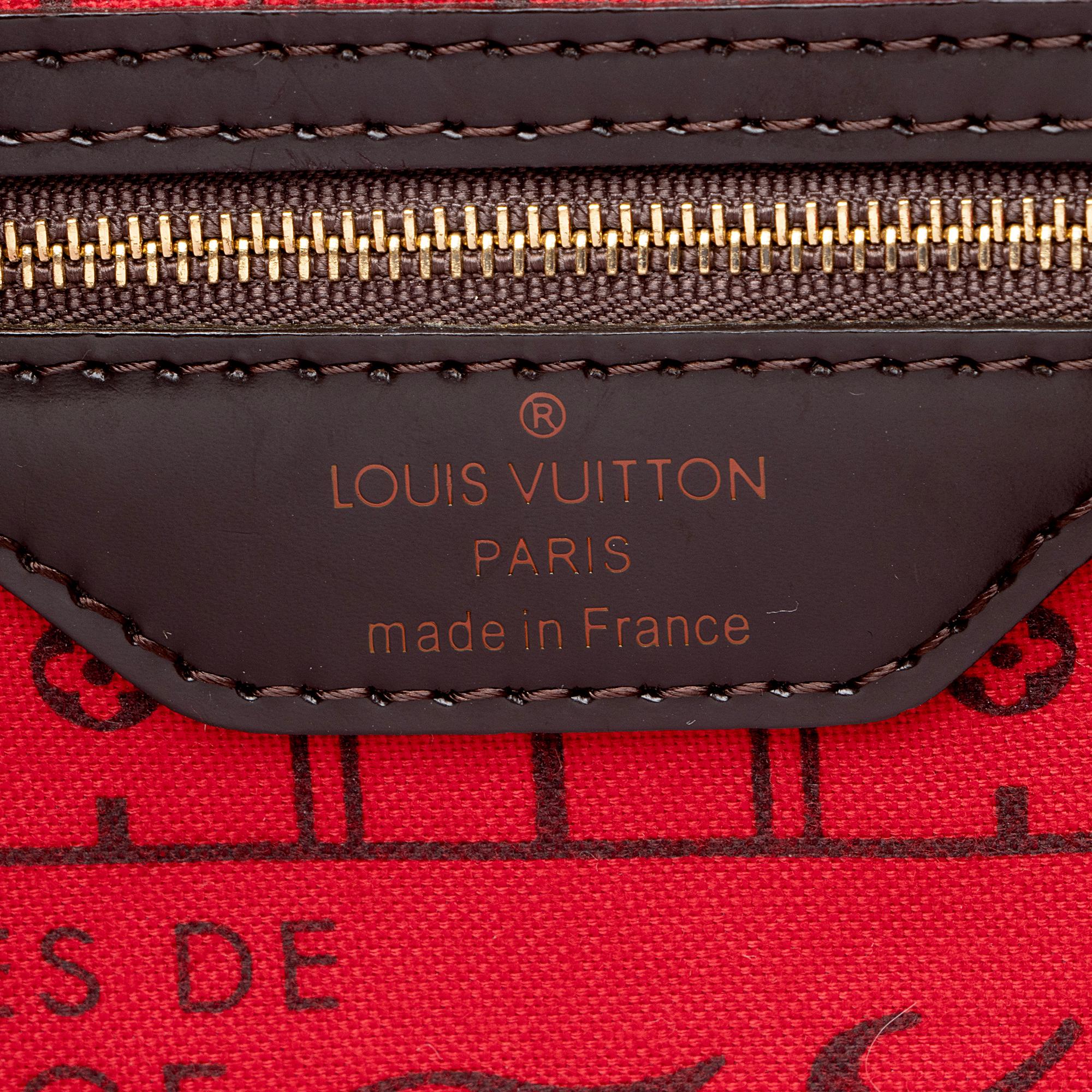 Louis Vuitton Damier Ebene Neverfull PM Tote (SHF-22940)