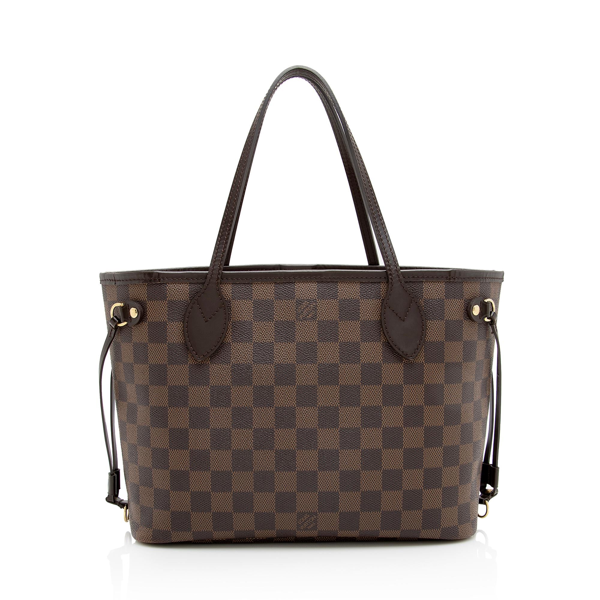 Louis Vuitton Damier Ebene Neverfull PM Tote (SHF-22958)
