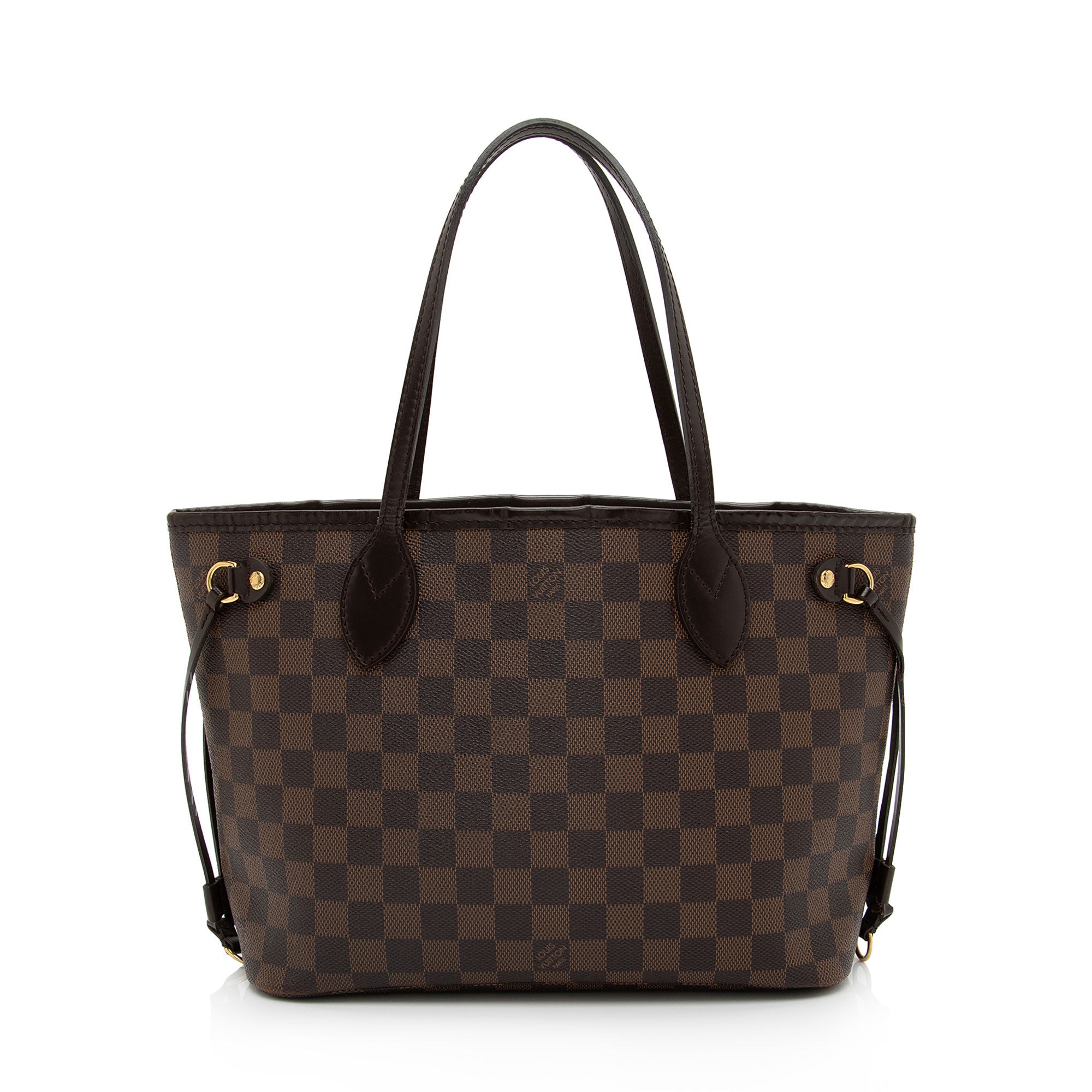 Louis Vuitton Damier Ebene Neverfull PM Tote (SHF-eoGuxb)