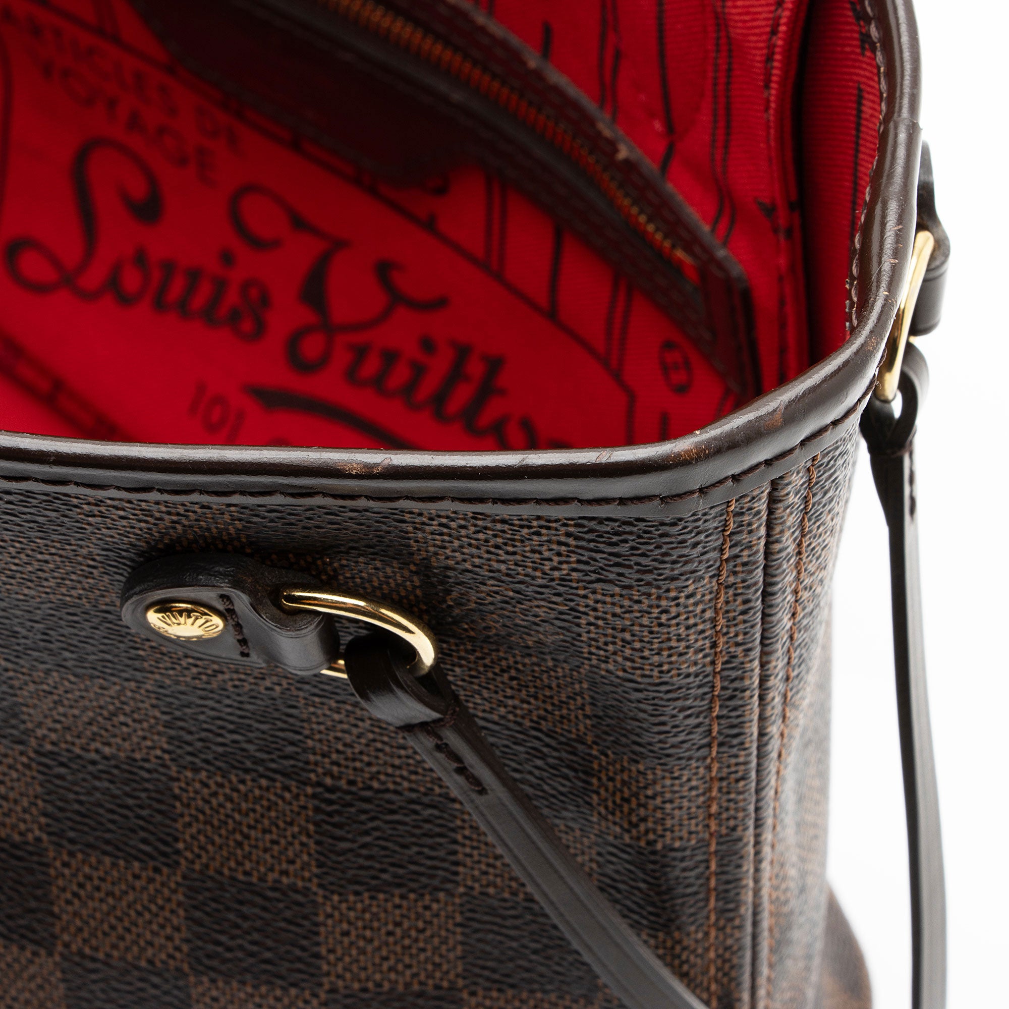 Louis Vuitton Damier Ebene Neverfull PM Tote (SHF-tJg2Id)