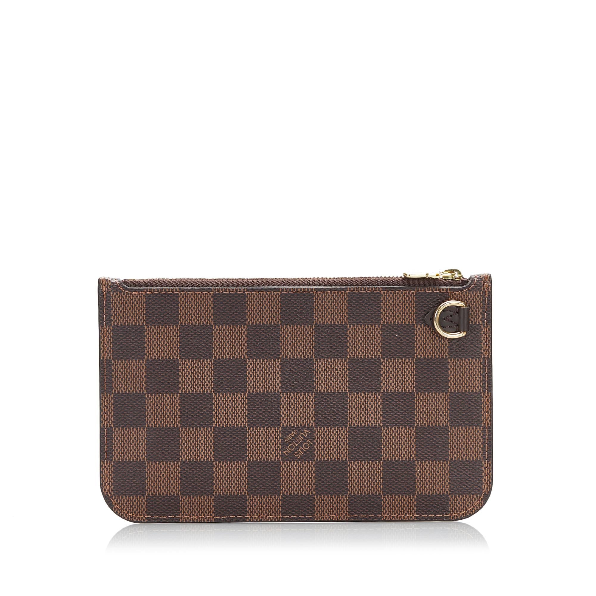Louis Vuitton Damier Ebene Neverfull Pochette (SHG-Ow2pai)