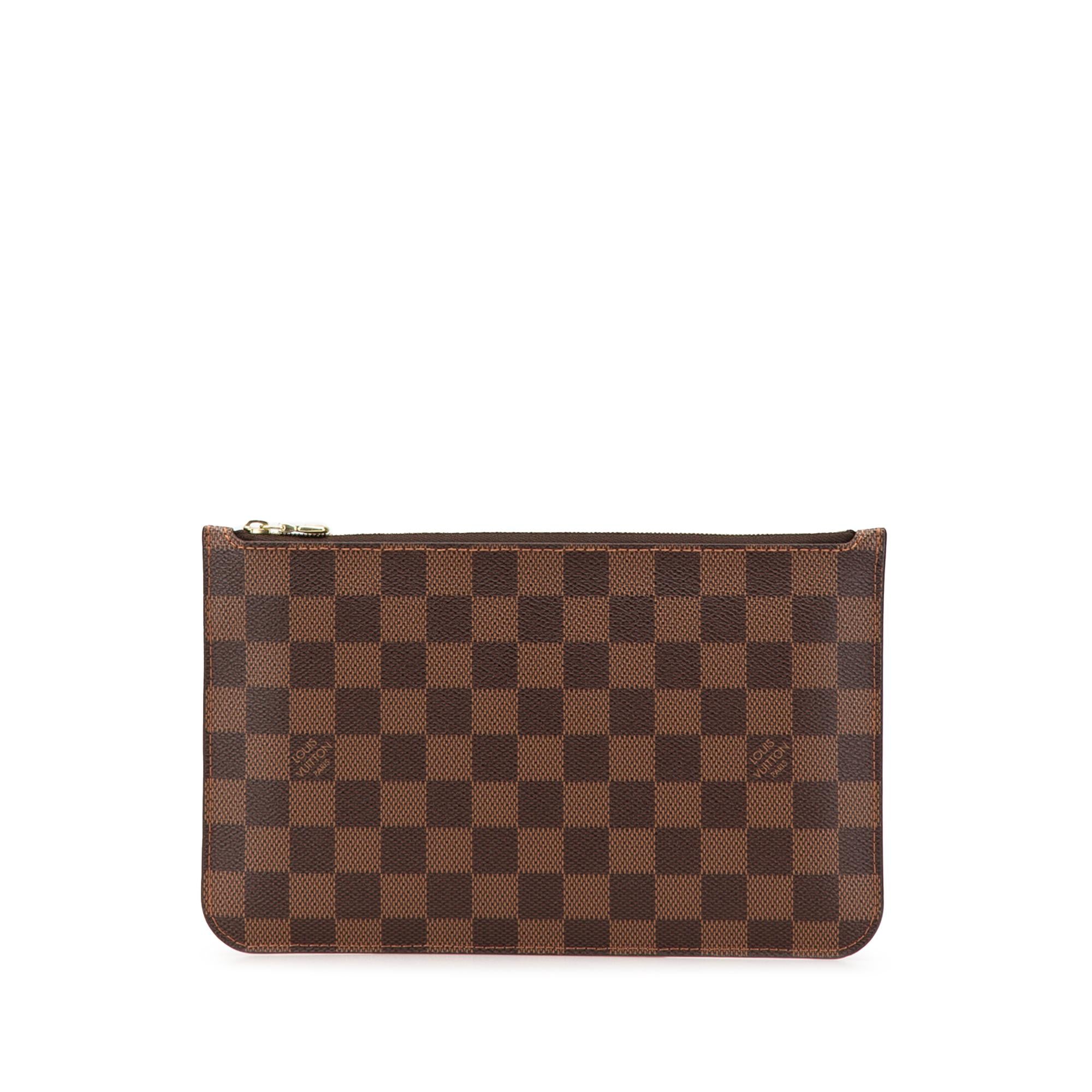 Louis Vuitton Damier Ebene Neverfull Pouch MM