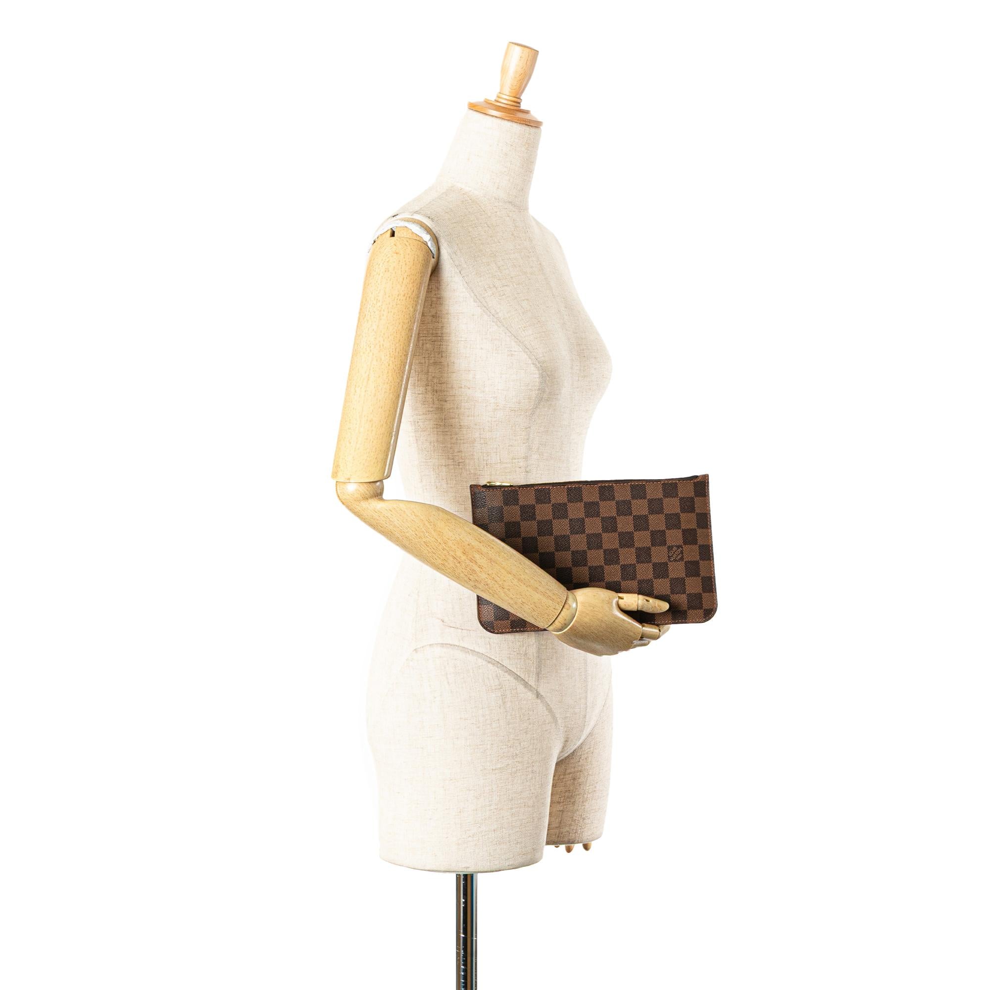 Louis Vuitton Damier Ebene Neverfull Pouch MM