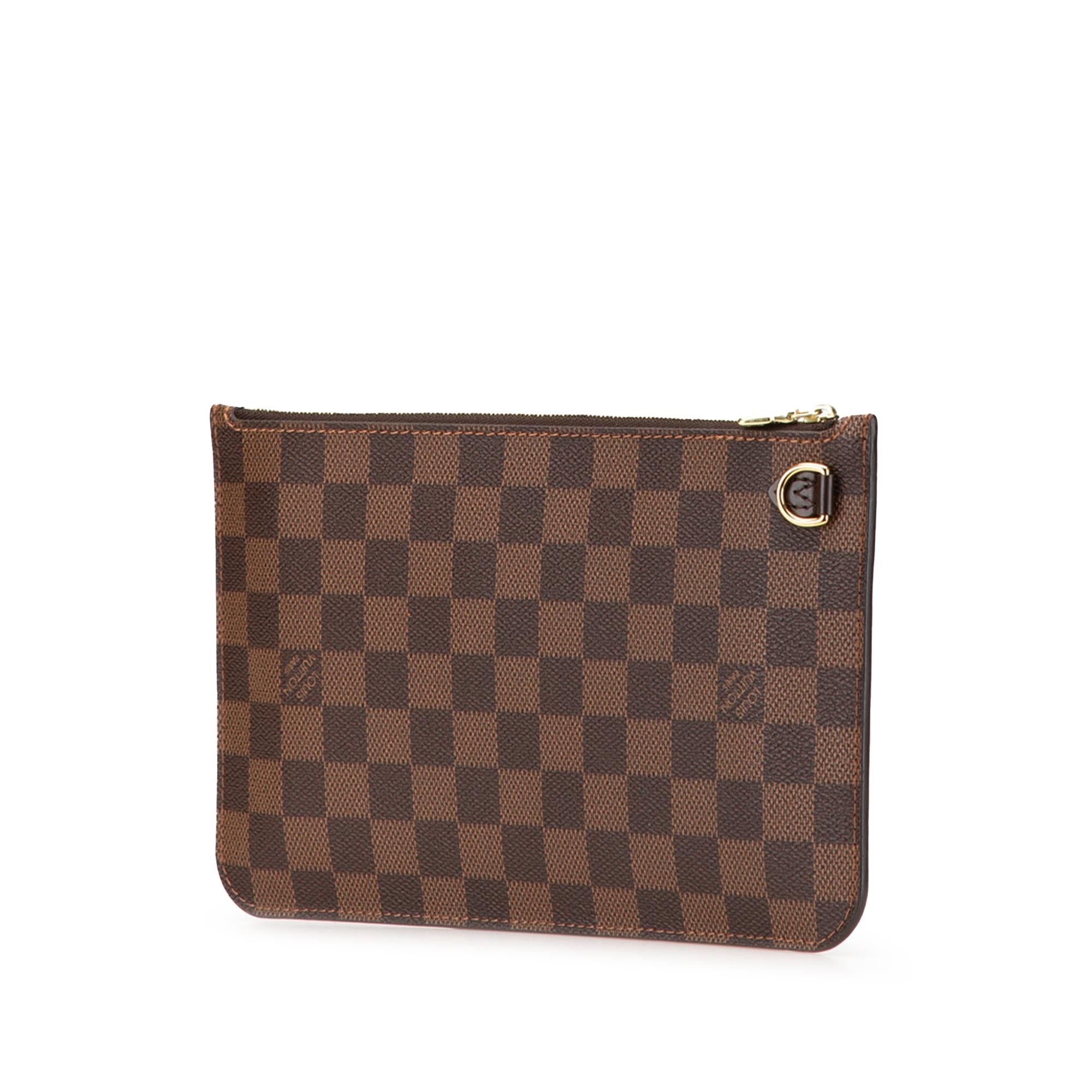 Louis Vuitton Damier Ebene Neverfull Pouch MM