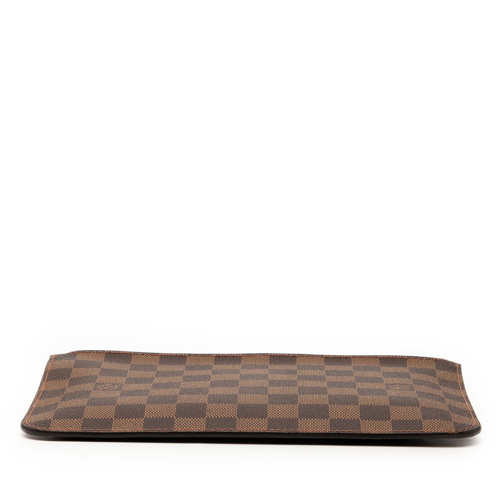 Louis Vuitton Damier Ebene Neverfull Pouch MM