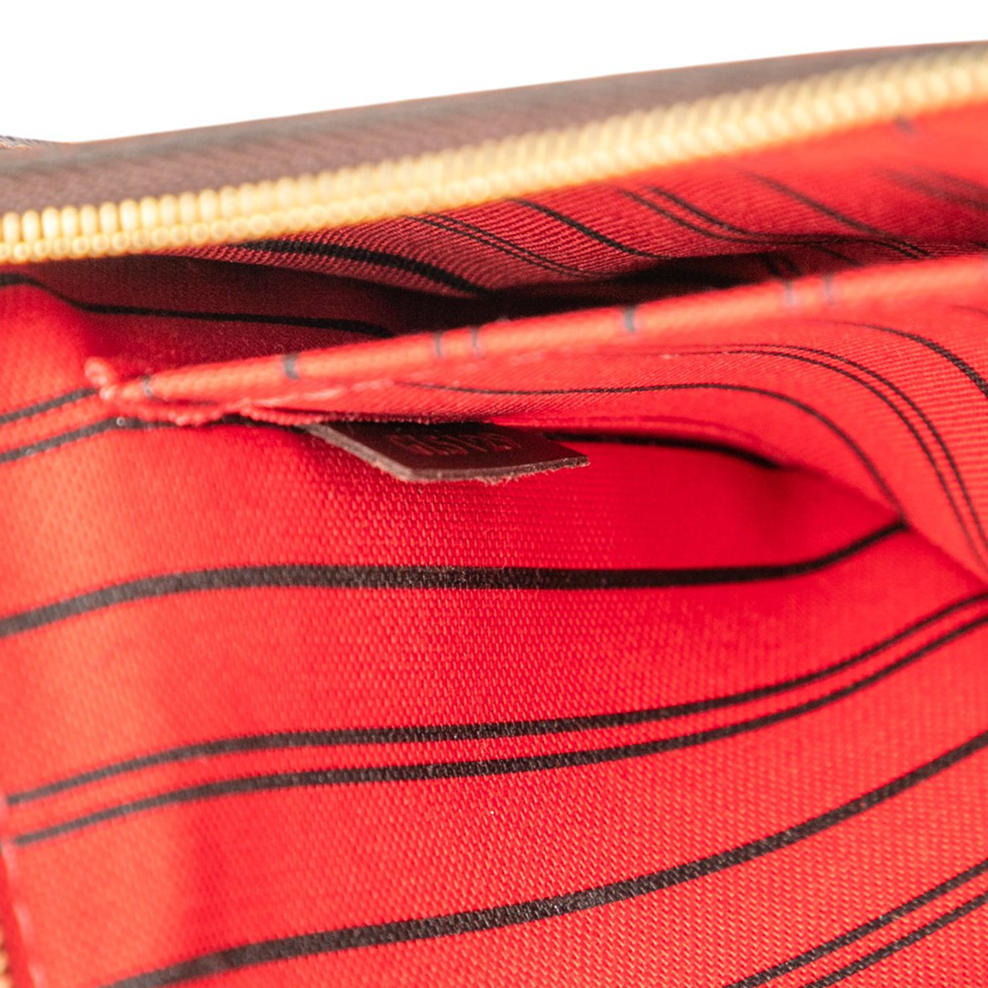 Louis Vuitton Damier Ebene Neverfull Pouch MM