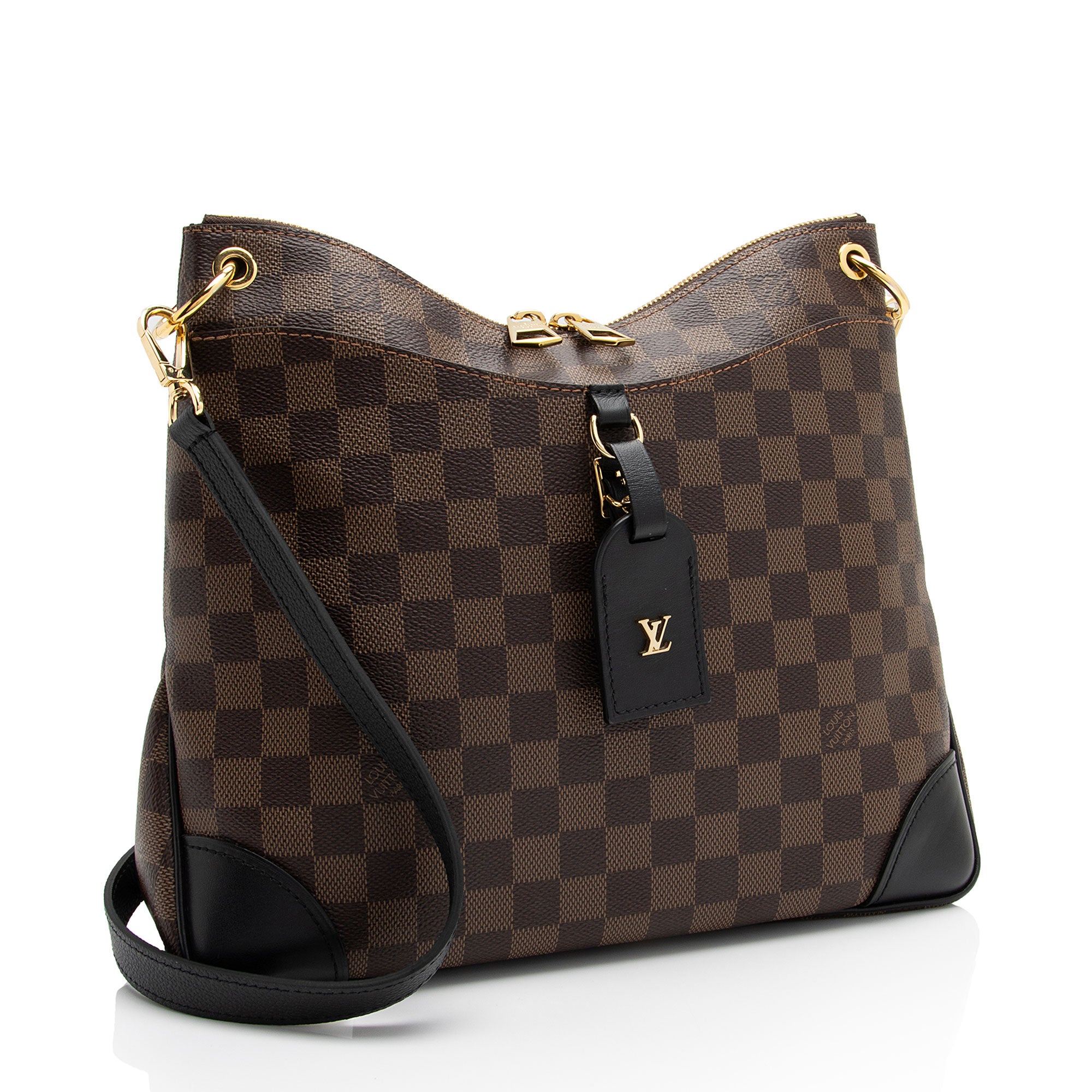 Louis Vuitton Damier Ebene Odeon MM NM Shoulder Bag (SHF-ocjUxU)