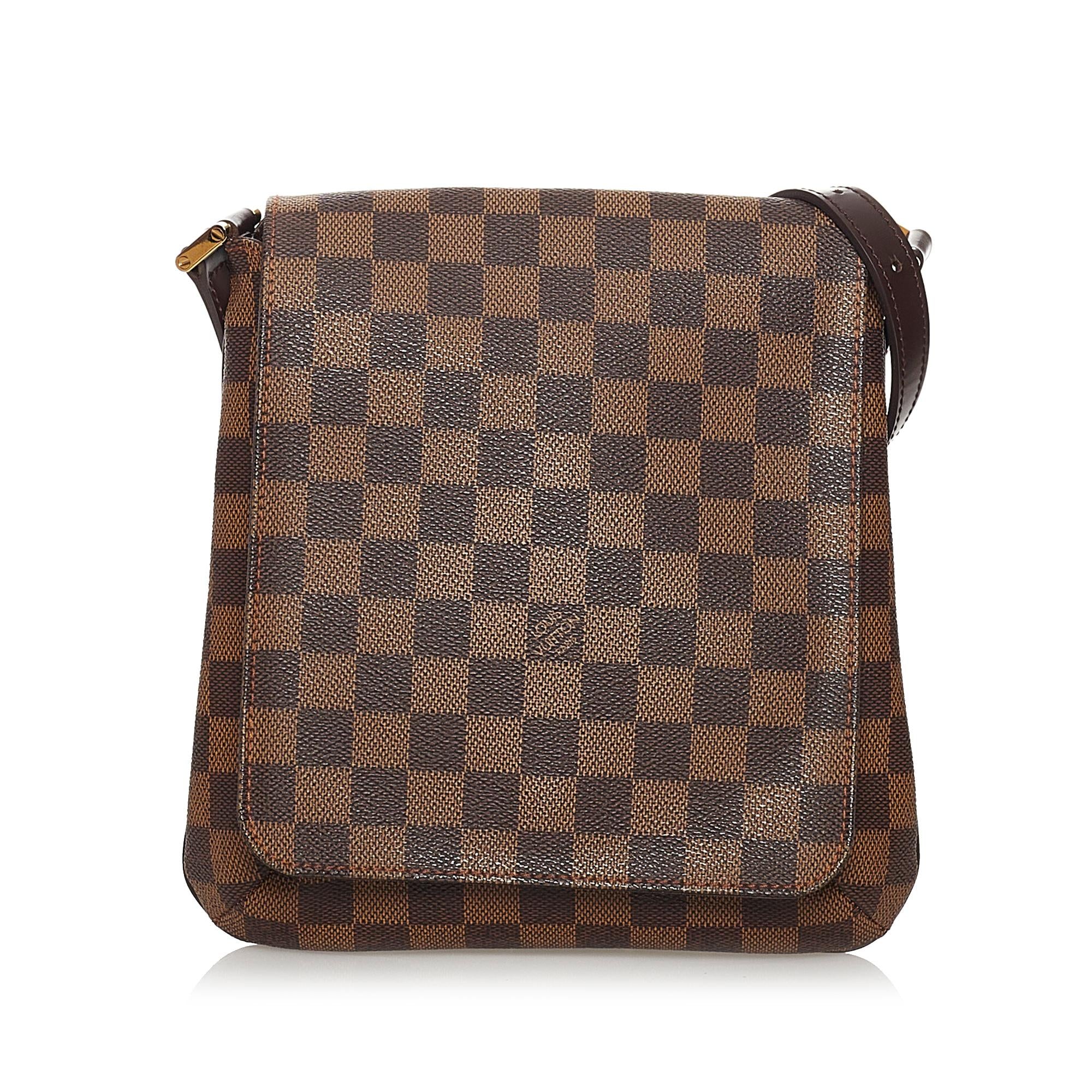 Louis Vuitton Damier Ebene PM Musette Salsa Short Strap (SHG-XwJ0B0)