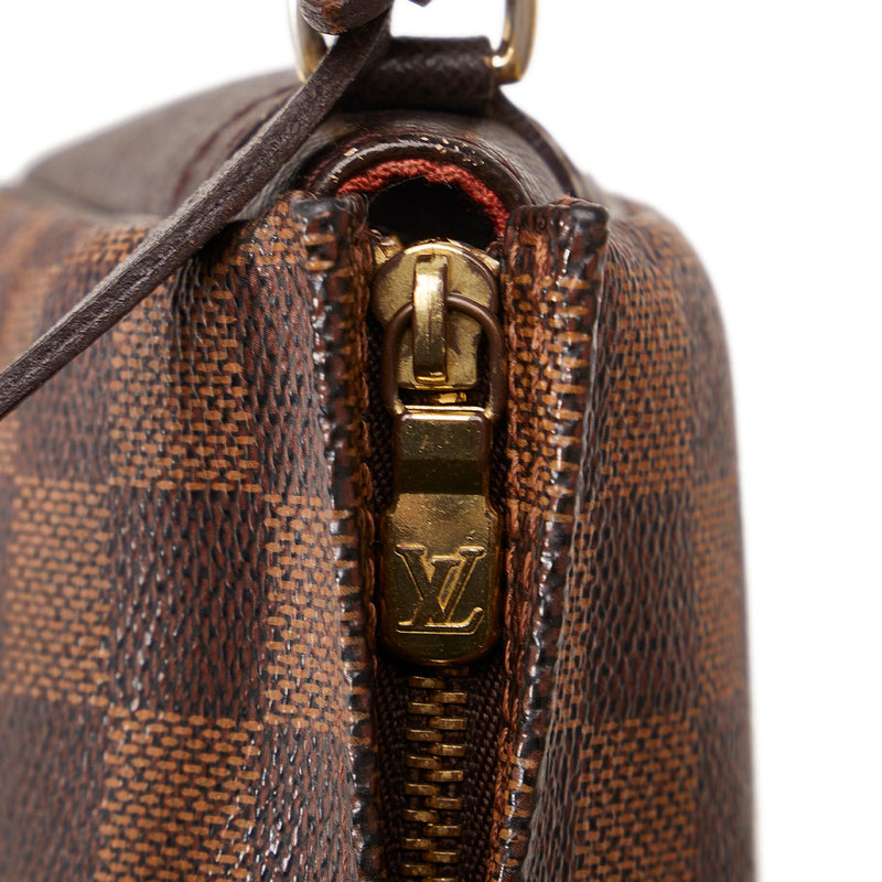 Louis Vuitton Trousse Pochette Damier Ebene Brown