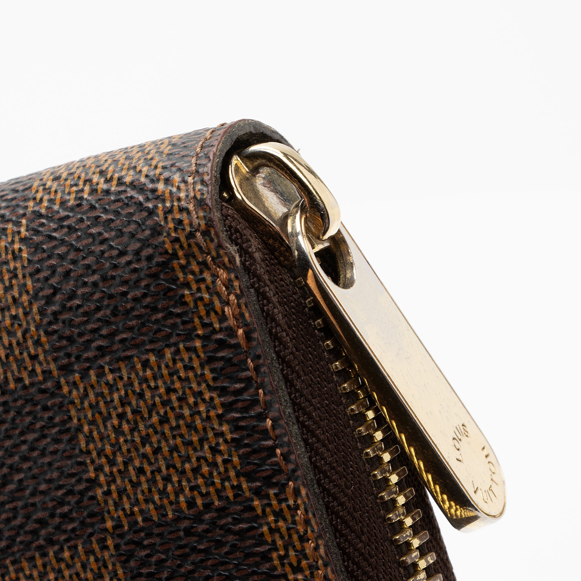 Louis Vuitton Damier Ebene Porte Monnaie Zippy Wallet (SHF-0LVXGb)