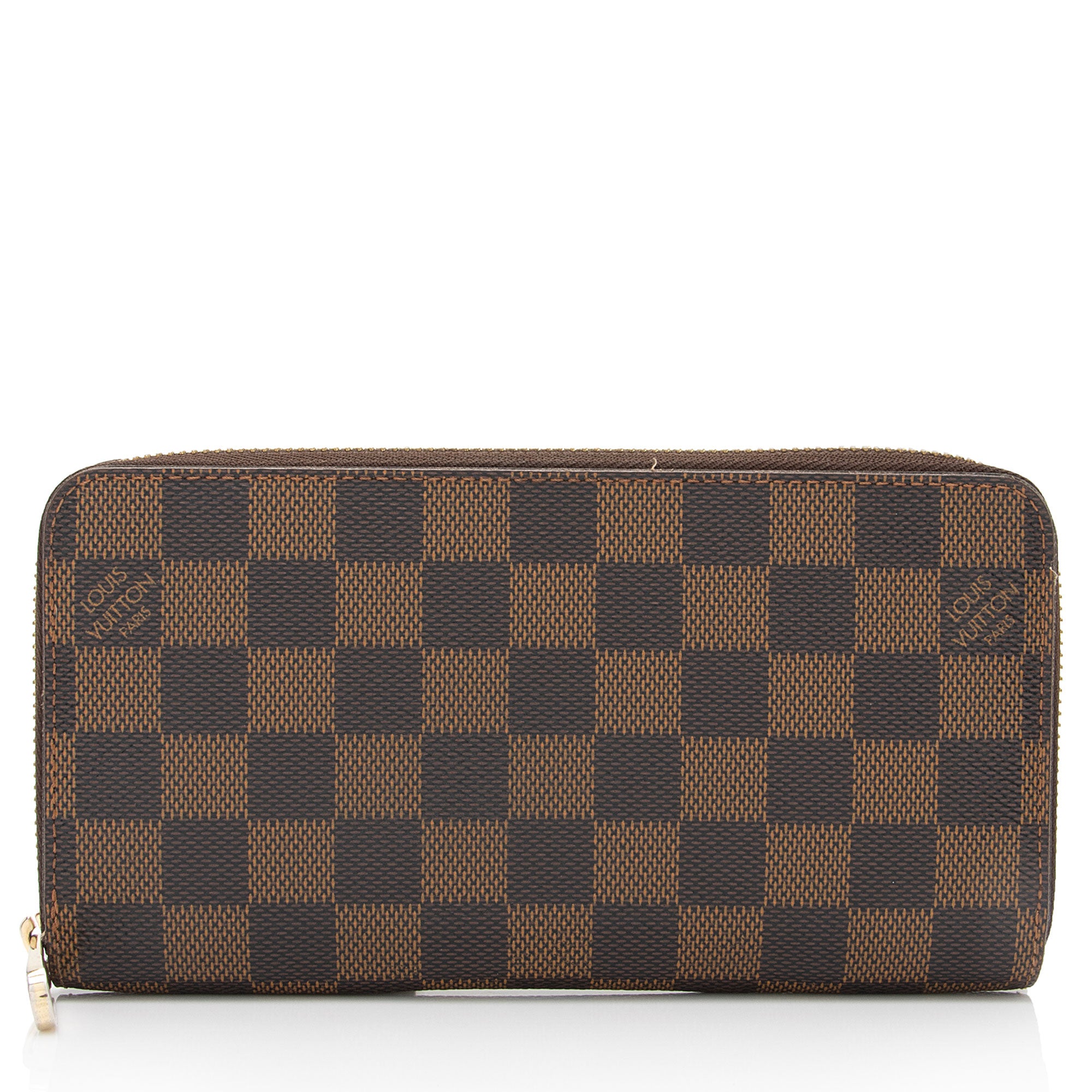 Louis Vuitton Damier Ebene Porte Monnaie Zippy Wallet (SHF-0LVXGb)