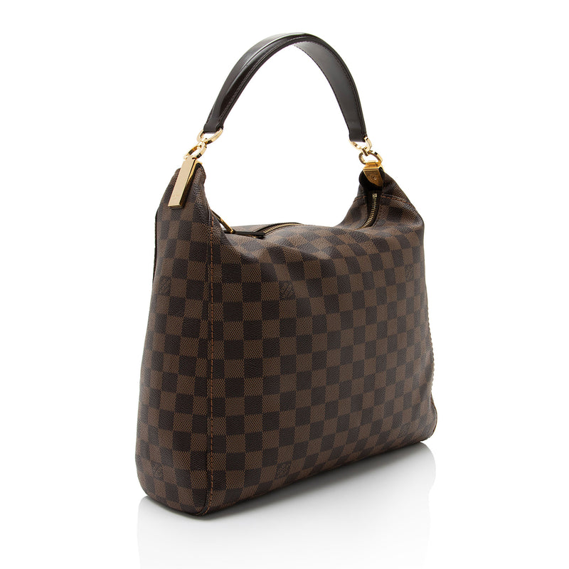 Louis Vuitton Damier Ebene Portobello PM Shoulder Bag (SHF-8EDZSZ)
