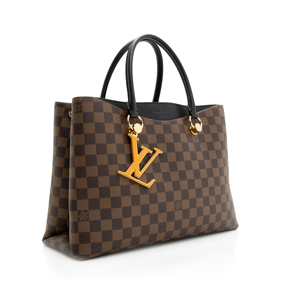 Louis Vuitton Damier Ebene Riverside Tote (SHF-HOYq0g)