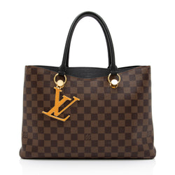 Louis Vuitton Black Damier Ebene Canvas LV Riverside Bag Louis Vuitton
