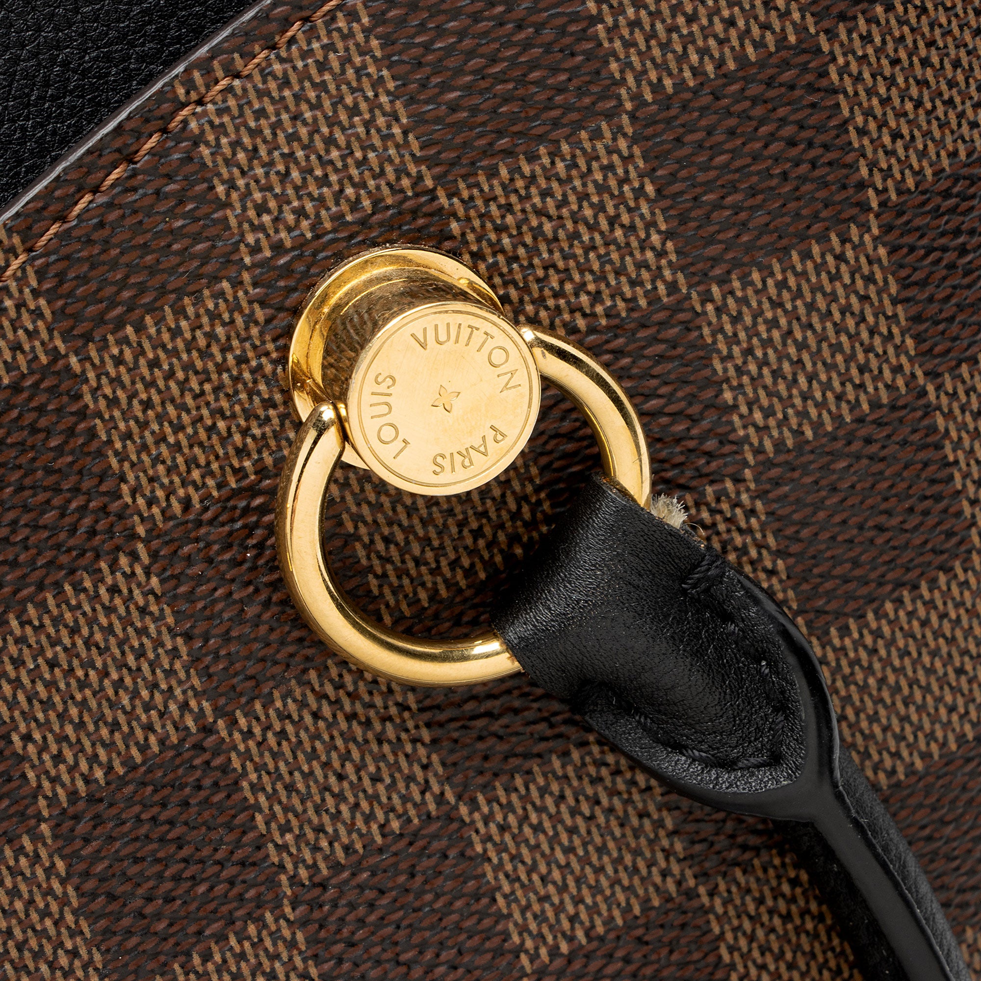 Louis Vuitton Damier Ebene Riverside Tote (SHF-0eGWDx)