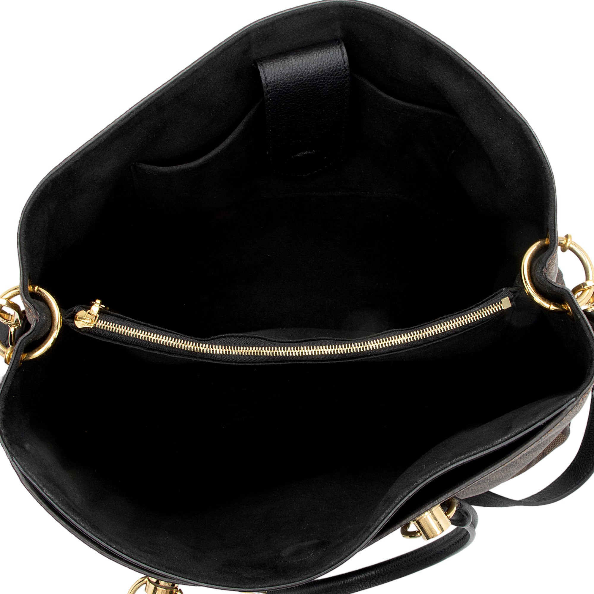 Louis Vuitton Damier Ebene Riverside Tote (SHF-0eGWDx)