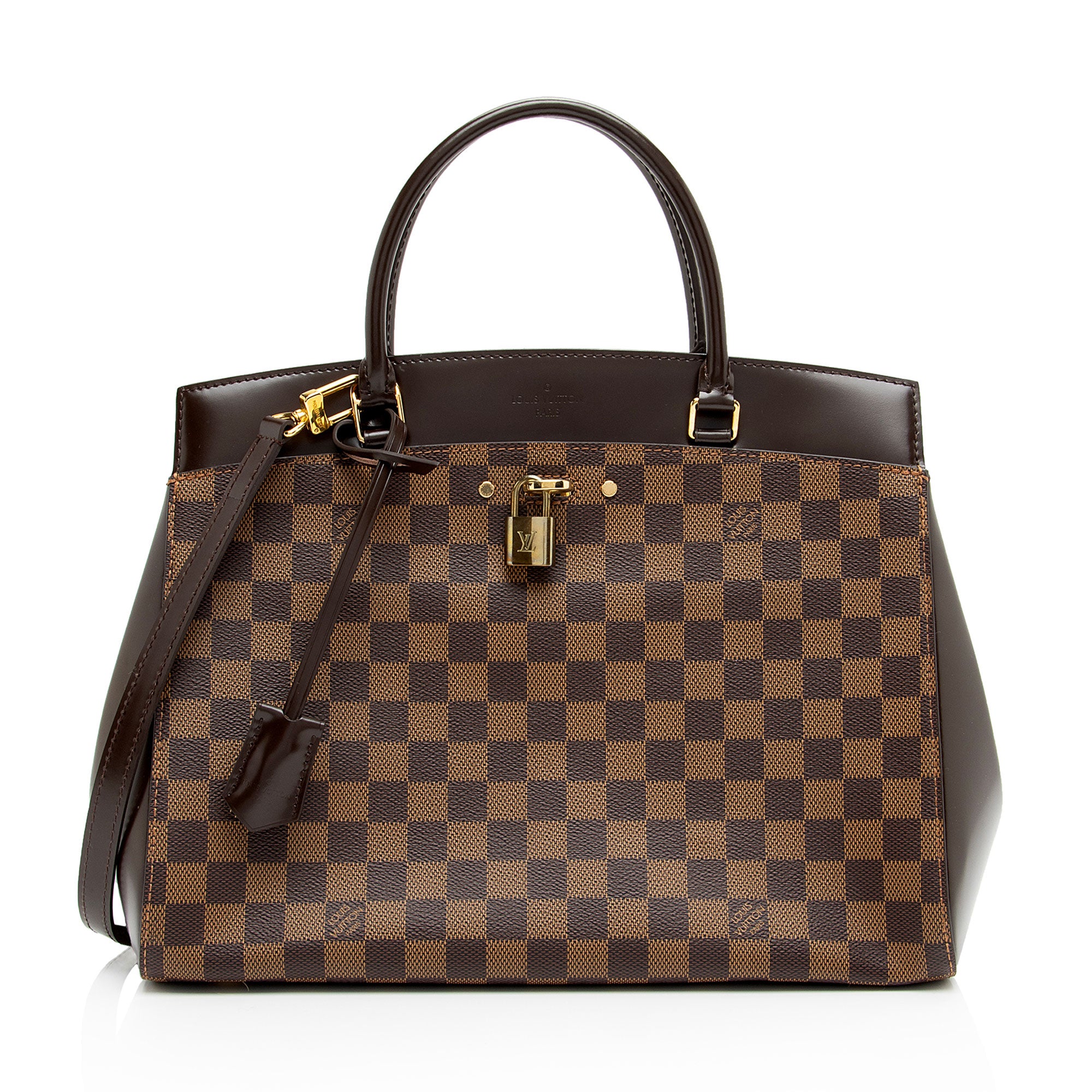 Louis Vuitton Damier Ebene Rivoli MM Satchel (SHF-bCGQiy)