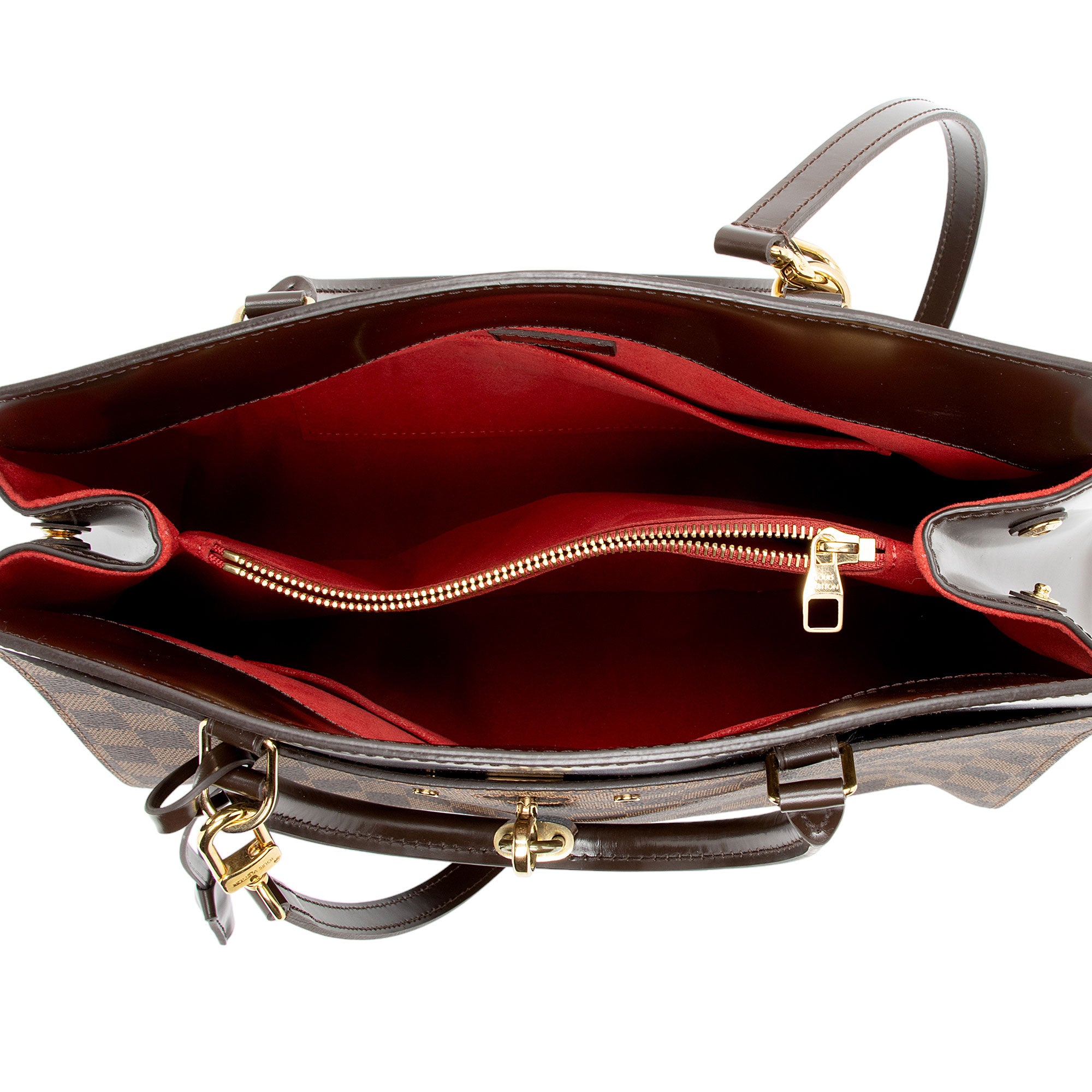 Louis Vuitton Damier Ebene Rivoli MM Satchel (SHF-bCGQiy)