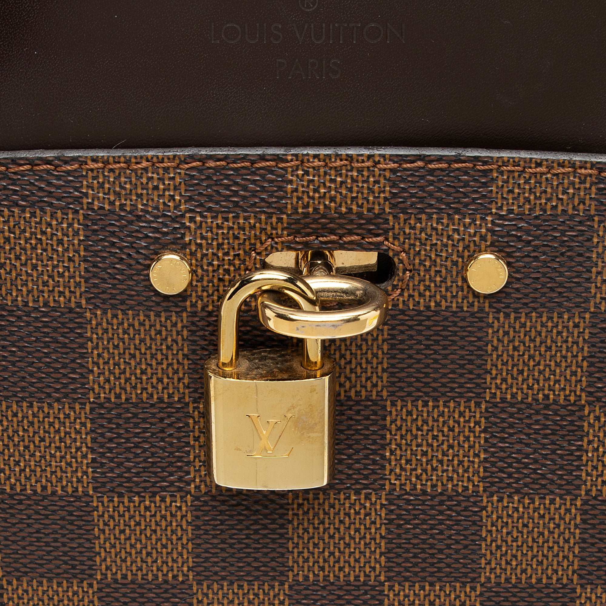 Louis Vuitton Damier Ebene Rivoli MM Satchel (SHF-ofICj3)