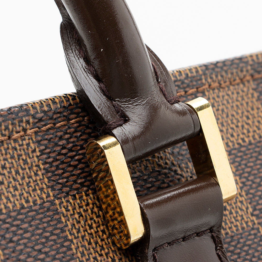 Louis Vuitton Damier Ebene Sac Plat Tote (SHF-19500)