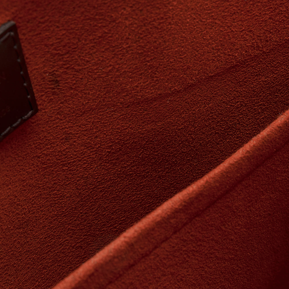 Louis Vuitton Damier Ebene Sac Plat Tote (SHF-19500)