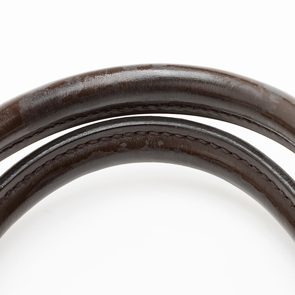 Louis Vuitton Damier Ebene Sac Plat Tote (SHF-19500)