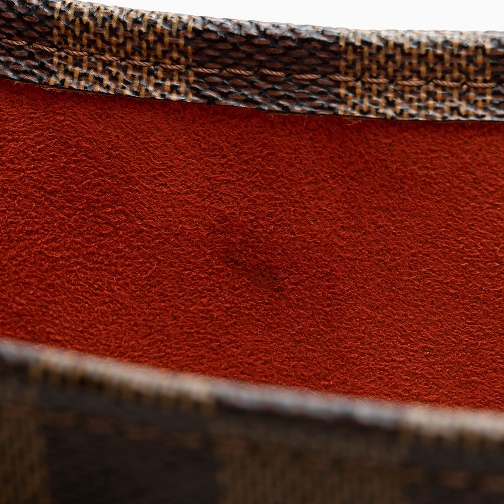 Louis Vuitton Damier Ebene Sac Plat Tote (SHF-19500)