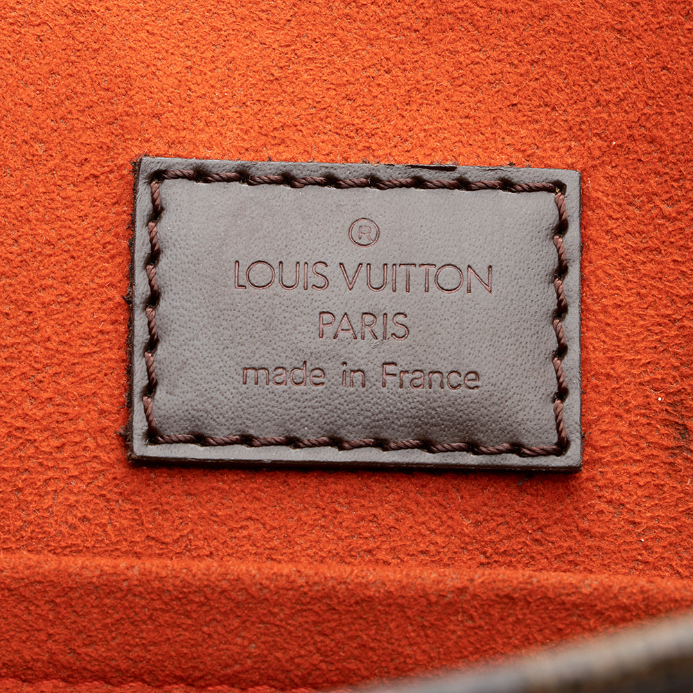 Louis Vuitton Damier Ebene Sac Plat Tote (SHF-19500)