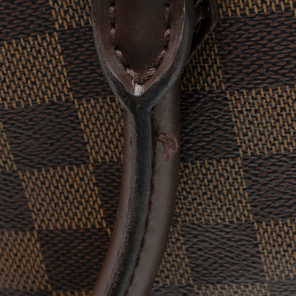 Louis Vuitton Damier Ebene Sac Plat Tote (SHF-20478)