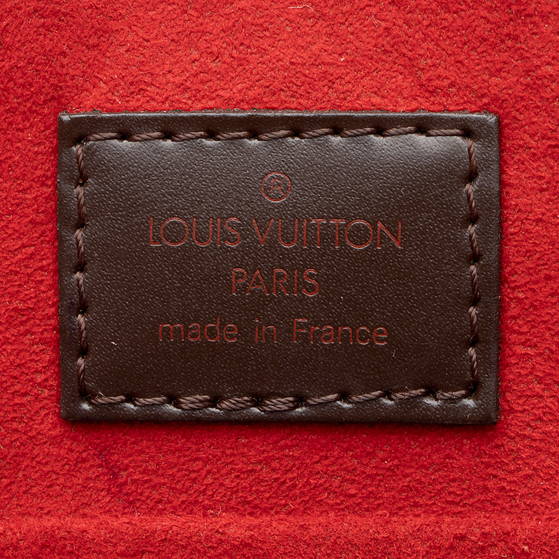 Louis Vuitton Damier Ebene Sac Plat Tote (SHF-20478)