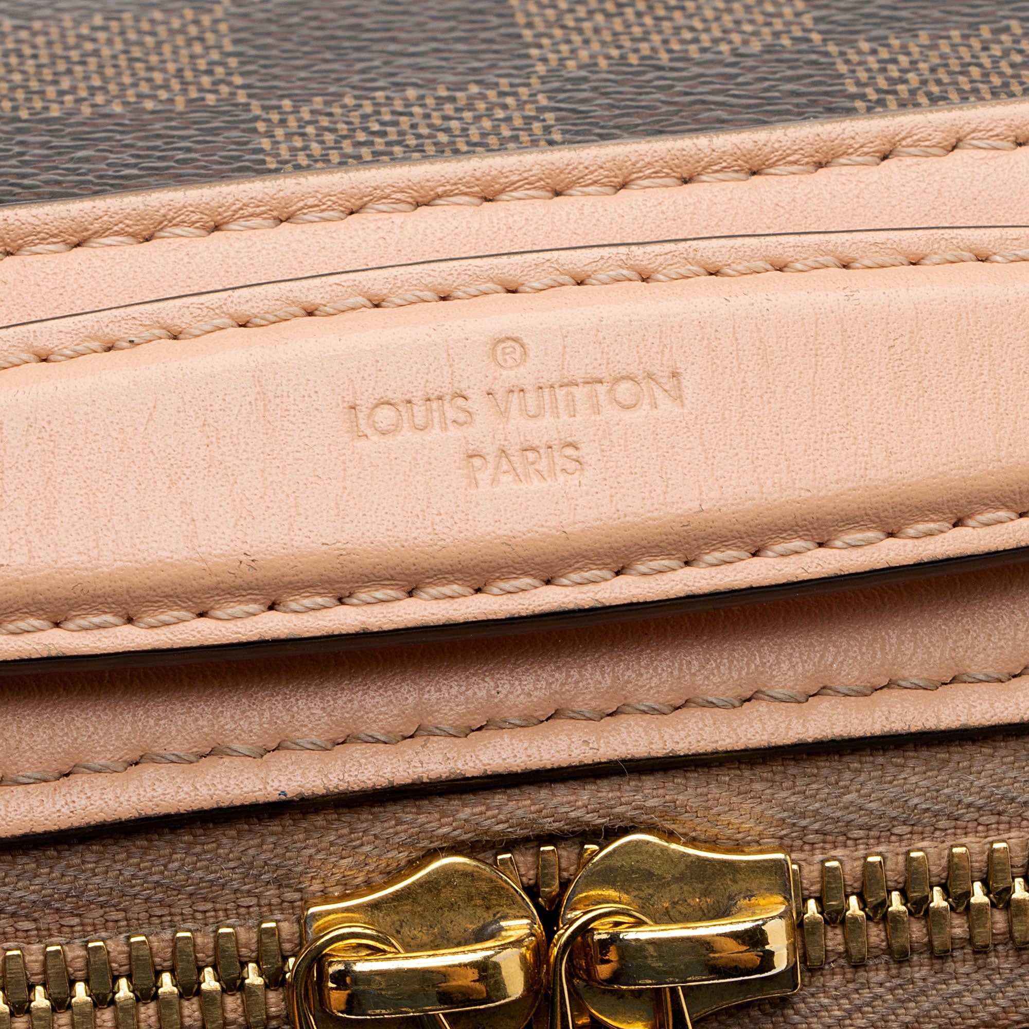 Louis Vuitton Damier Ebene Santa Monica Shoulder Bag (SHF-xbOCN7)