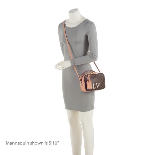 Louis Vuitton Damier Ebene Santa Monica Shoulder Bag (SHF-xbOCN7)