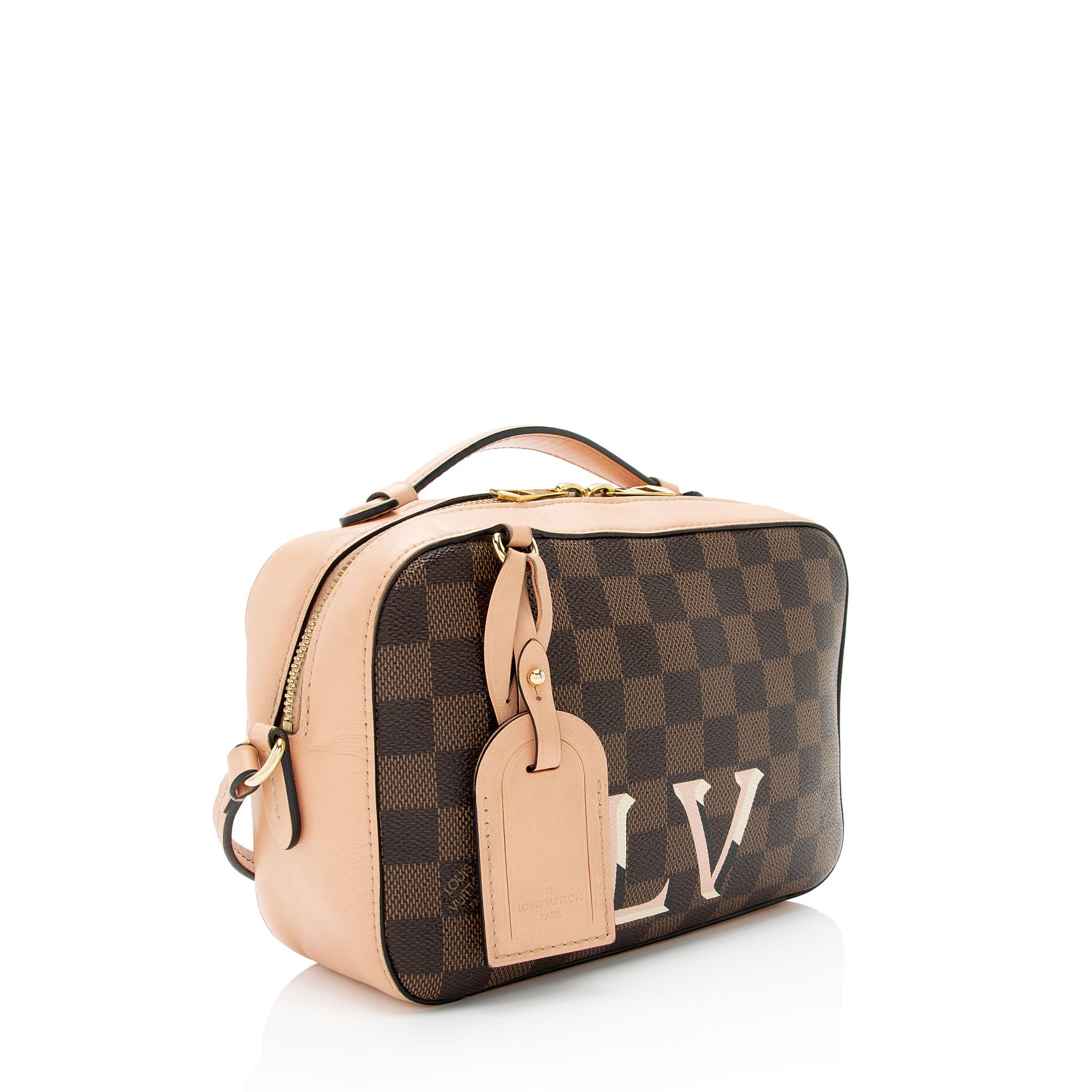 Louis Vuitton Damier Ebene Santa Monica Shoulder Bag (SHF-xbOCN7)