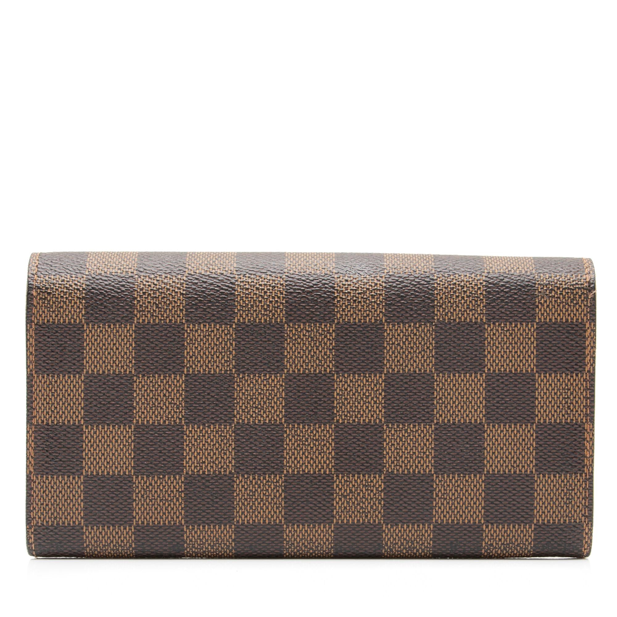 Louis Vuitton Damier Ebene Sarah Wallet (SHF-2iG1a2)