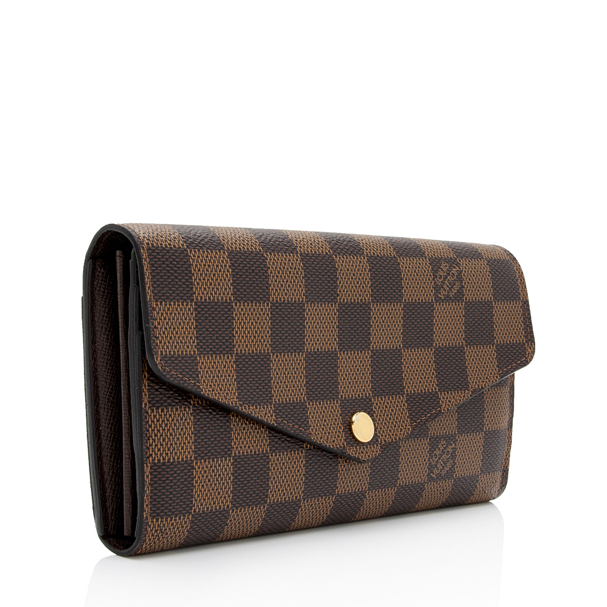 Louis Vuitton Damier Ebene Sarah Wallet (SHF-lGlNtU)