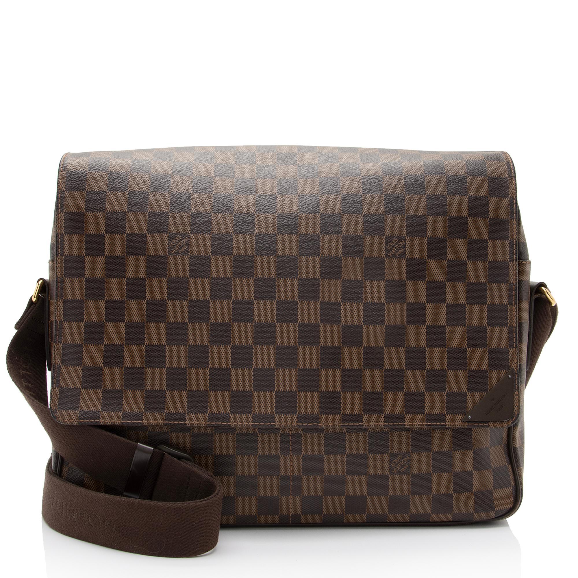 Louis Vuitton Damier Ebene Shelton MM Messenger Bag (SHF-ceHbG0)