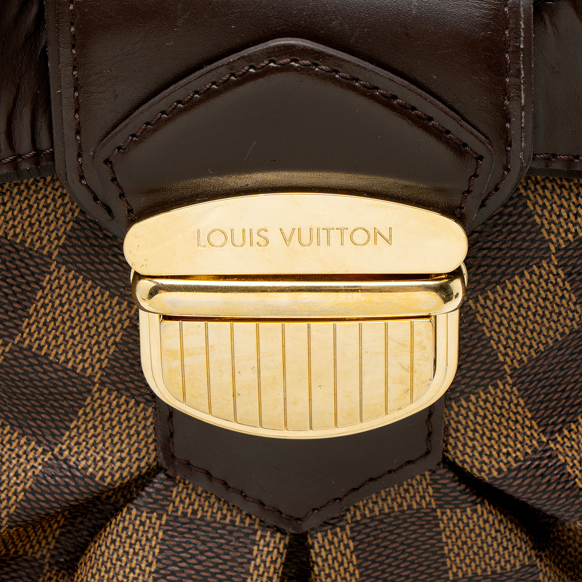 Louis Vuitton Damier Ebene Sistina MM Shoulder Bag