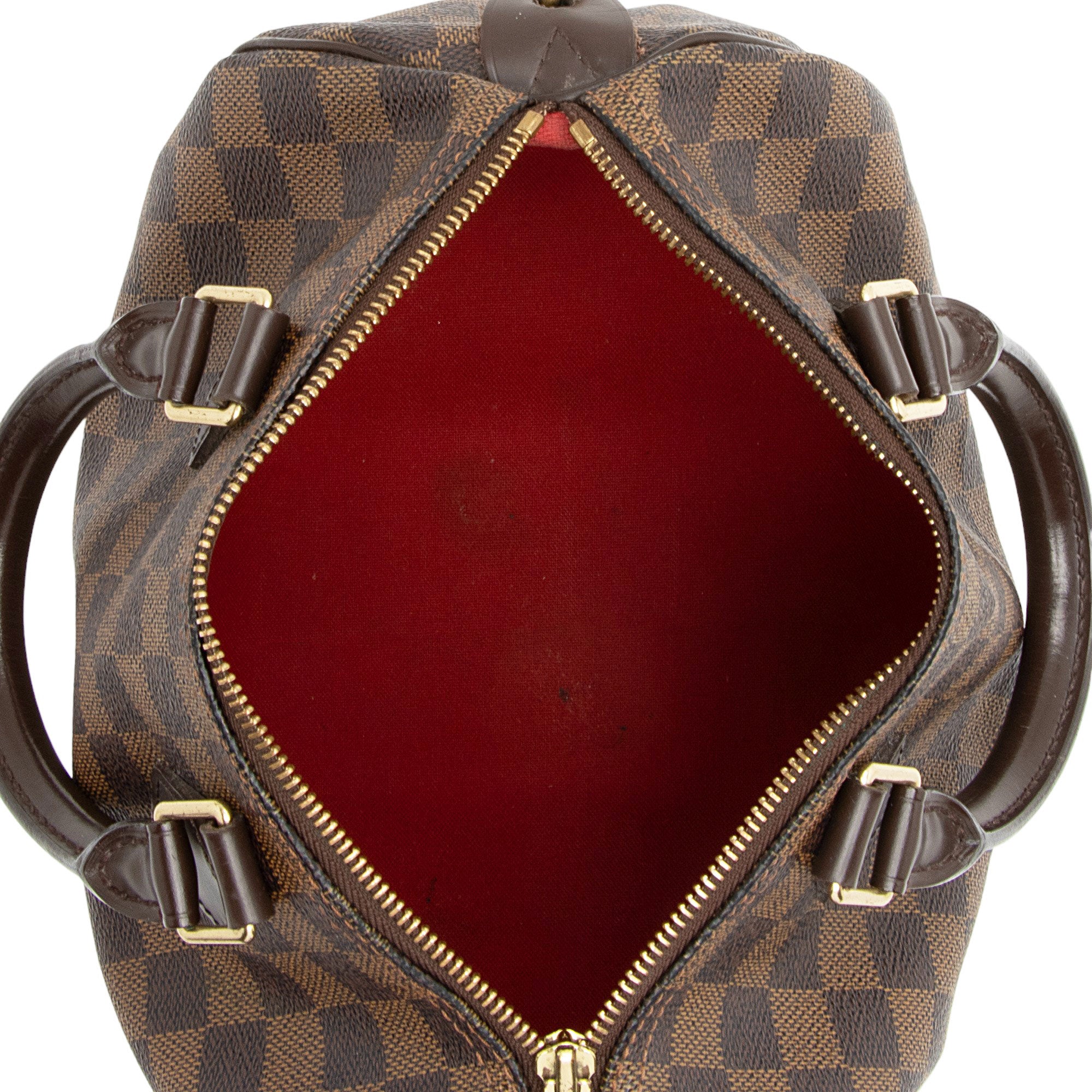 Louis Vuitton Damier Ebene Speedy 25 Satchel (SHF-pw53l4)