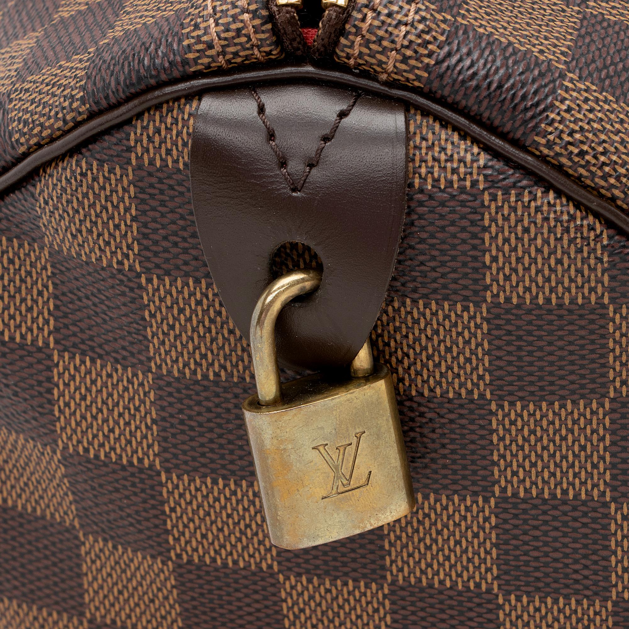 Louis Vuitton Damier Ebene Speedy 30 Satchel (SHF-22944)