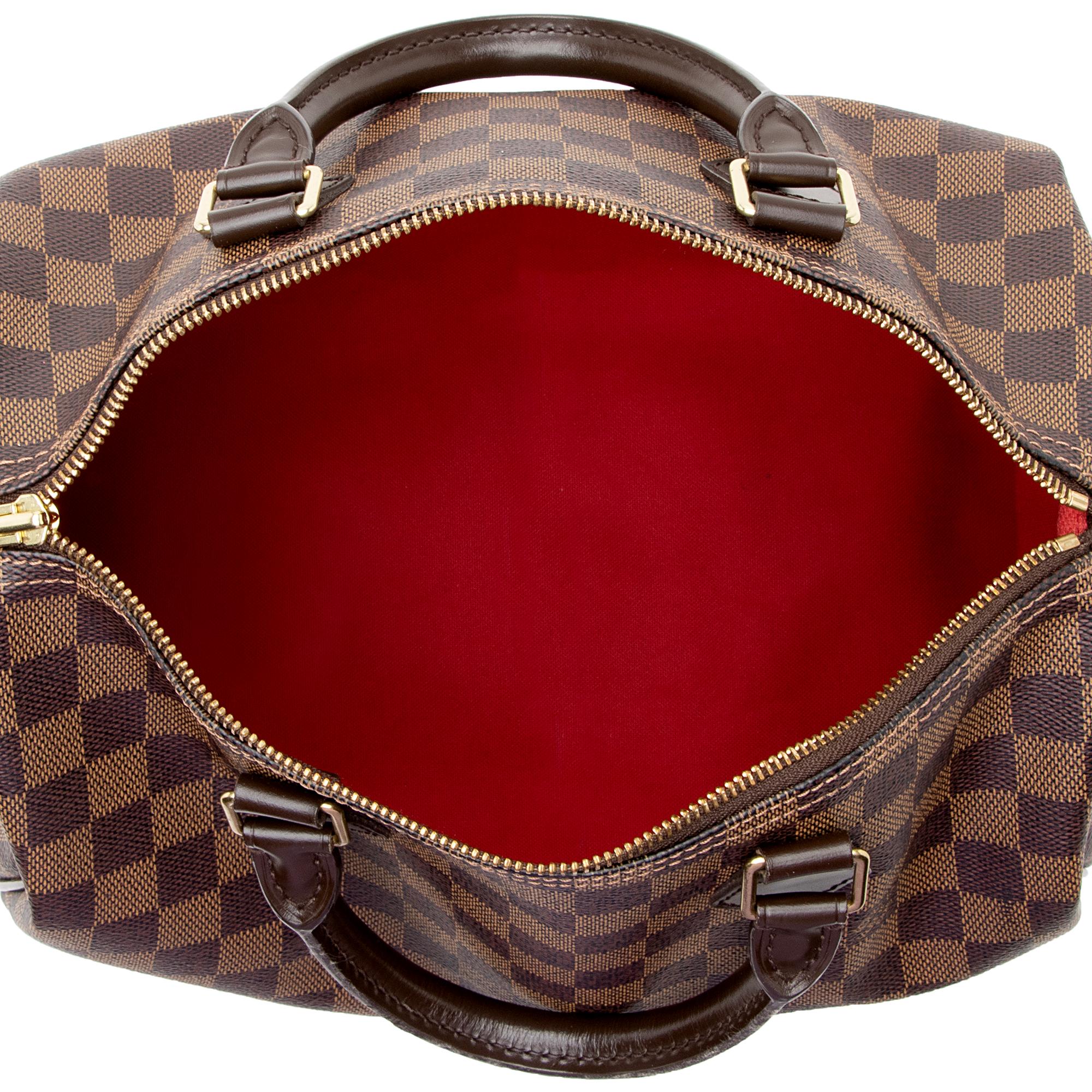 Louis Vuitton Damier Ebene Speedy 30 Satchel (SHF-22944)