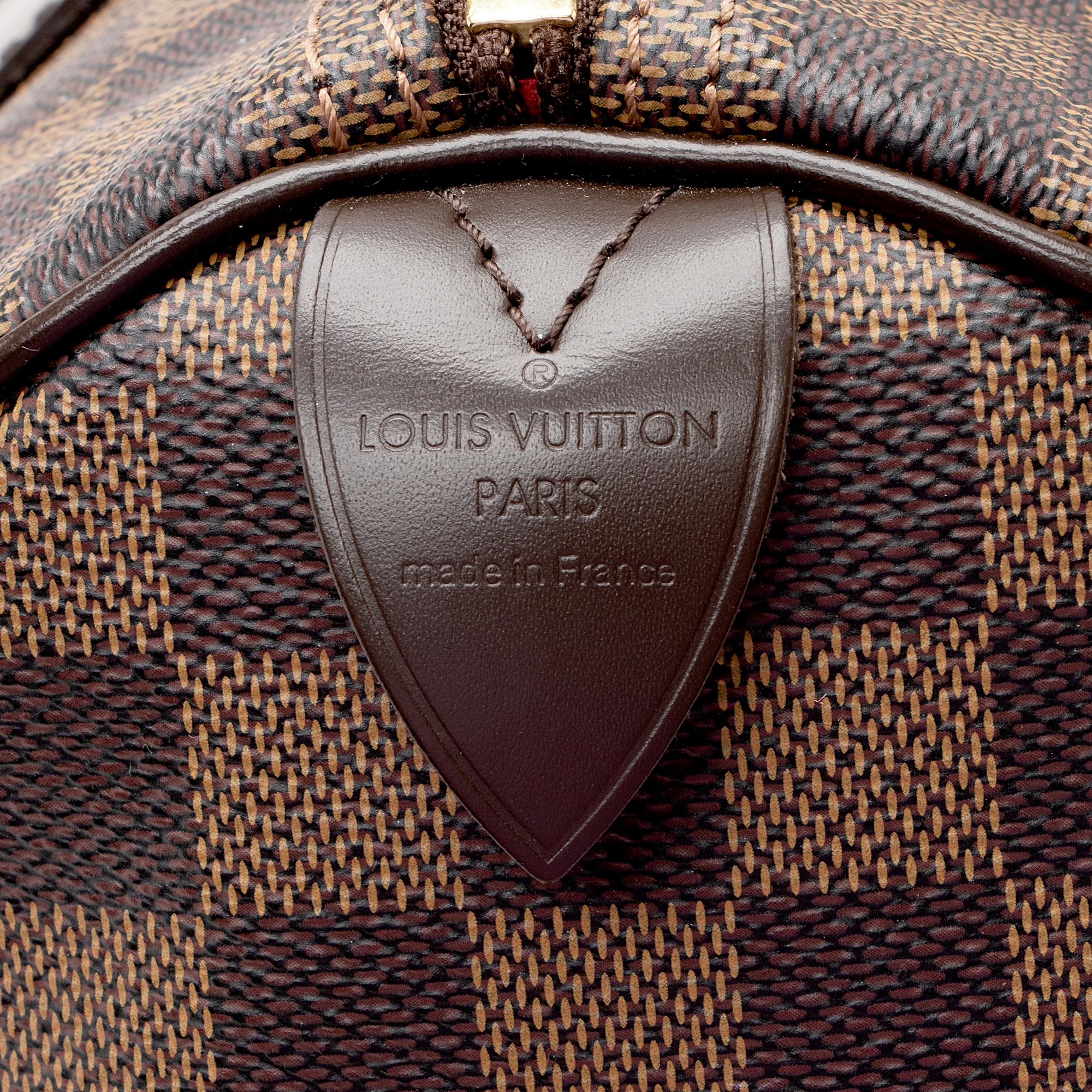Louis Vuitton Damier Ebene Speedy 30 Satchel (SHF-22944)